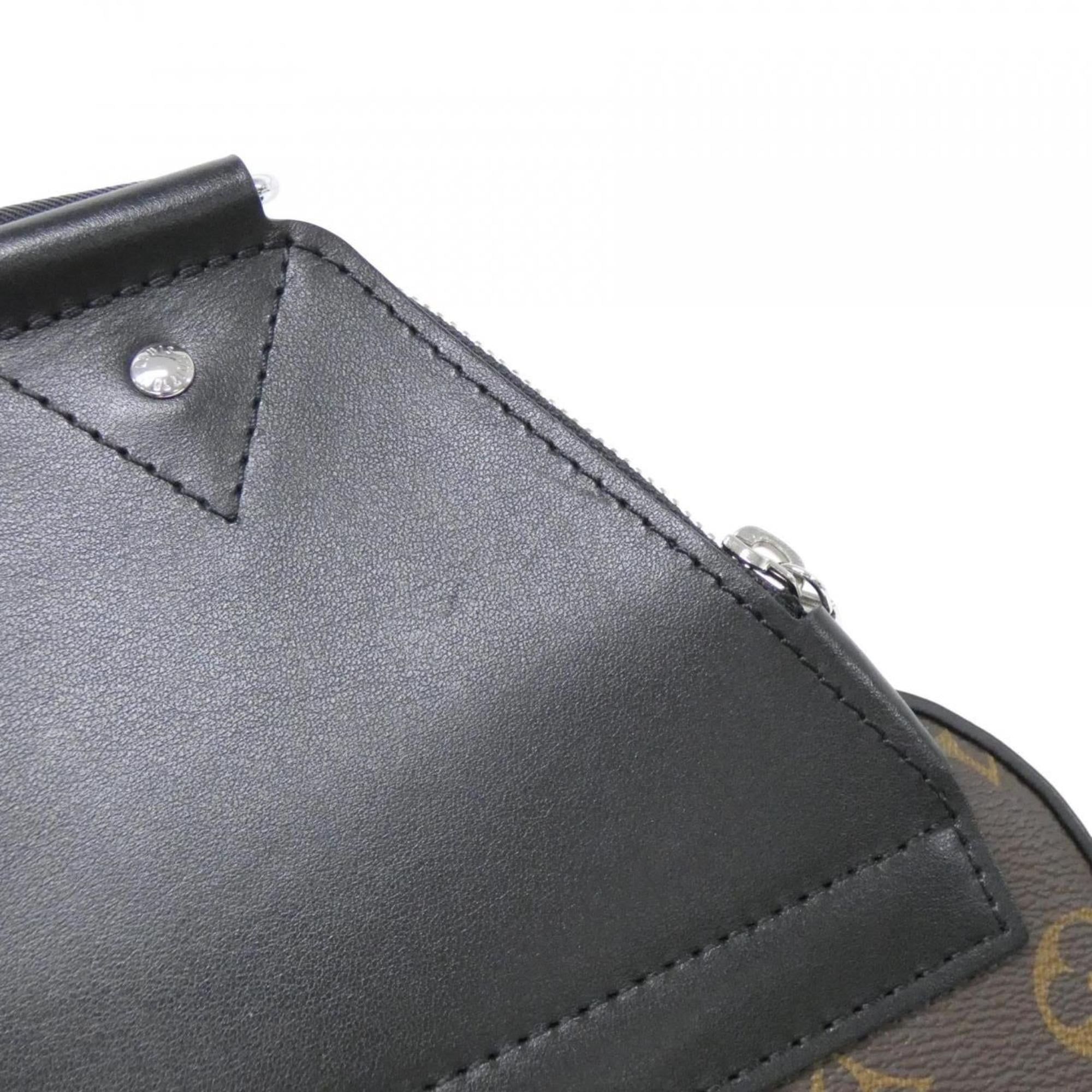 Louis Vuitton Black Marron Coated Canvas Shoulder Bag