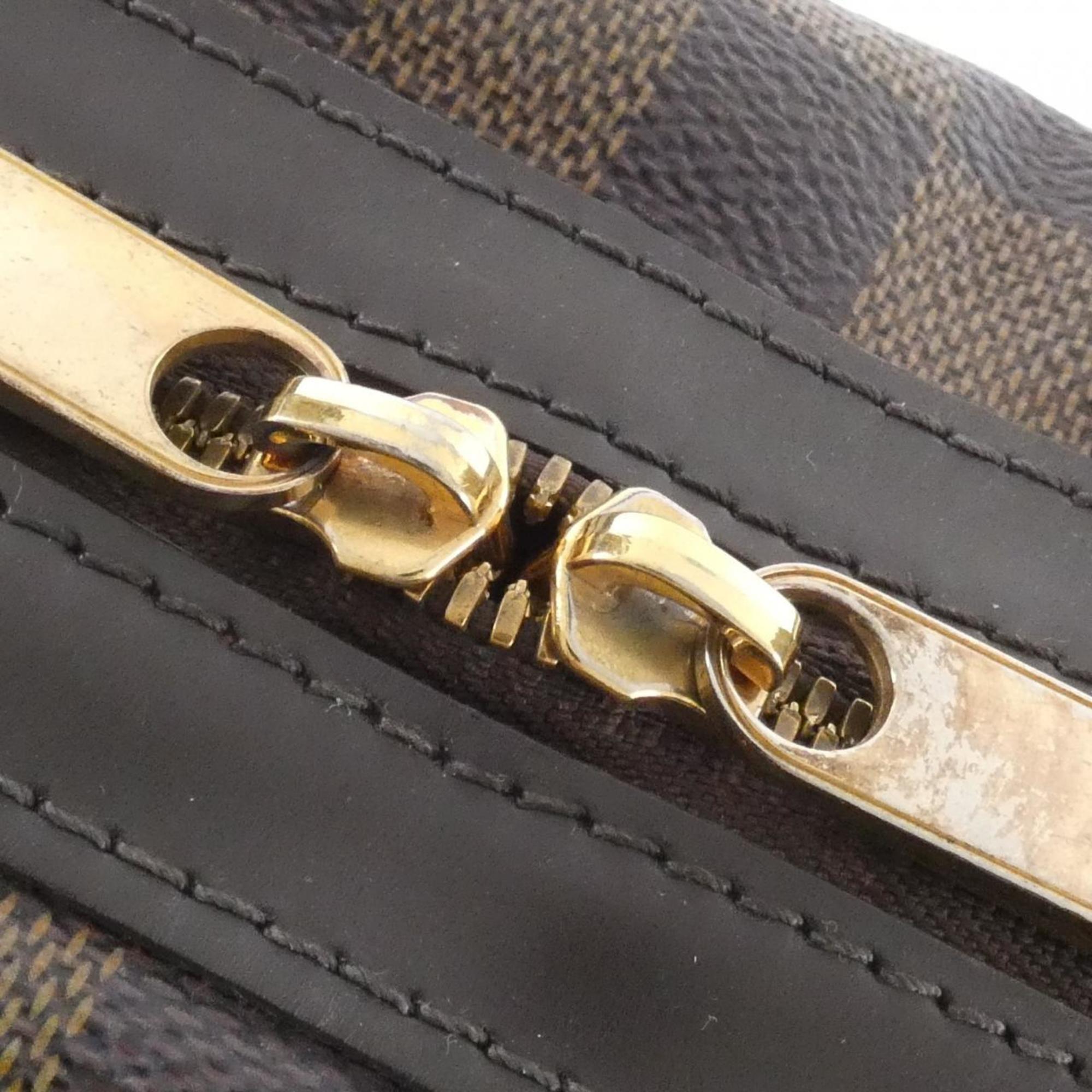 Louis Vuitton Brown Coated Canvas Handbag