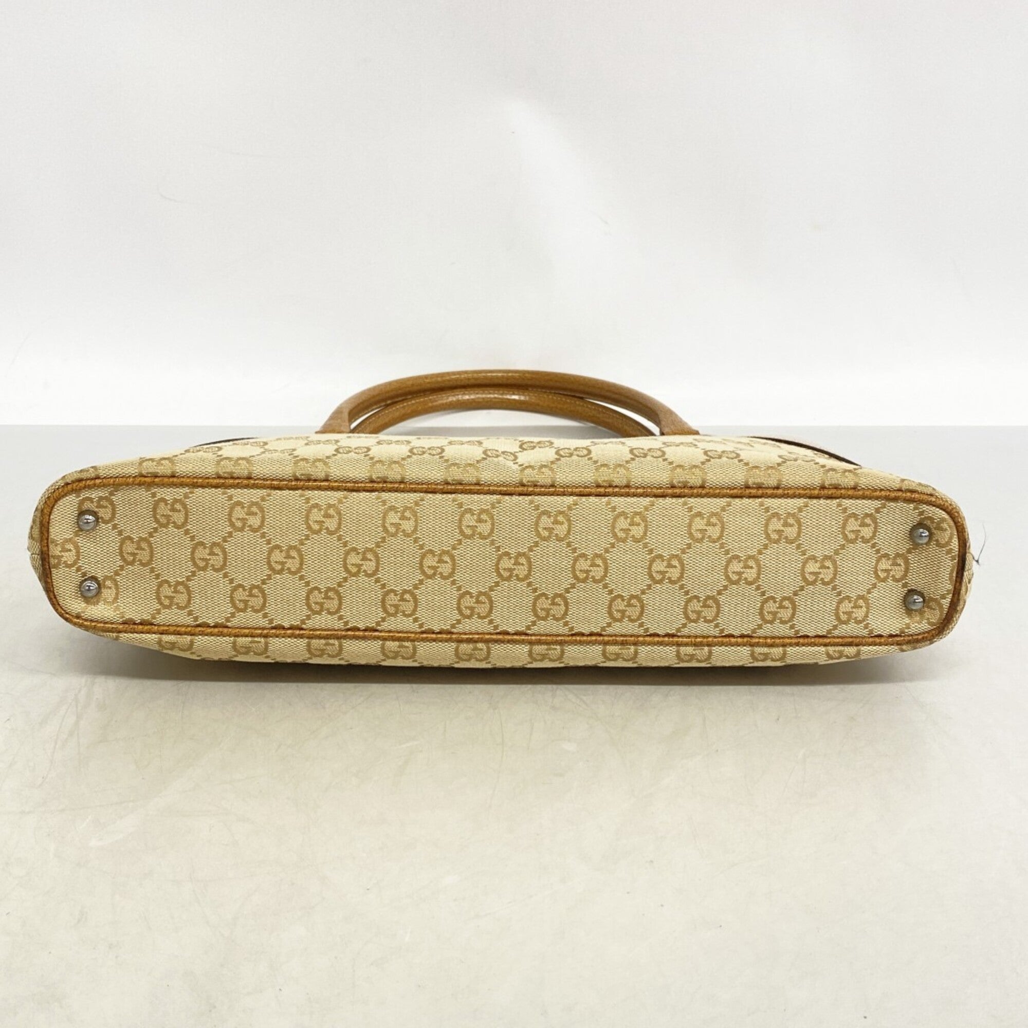 Gucci Brown Canvas Tote Bag (Pre-Owned)
