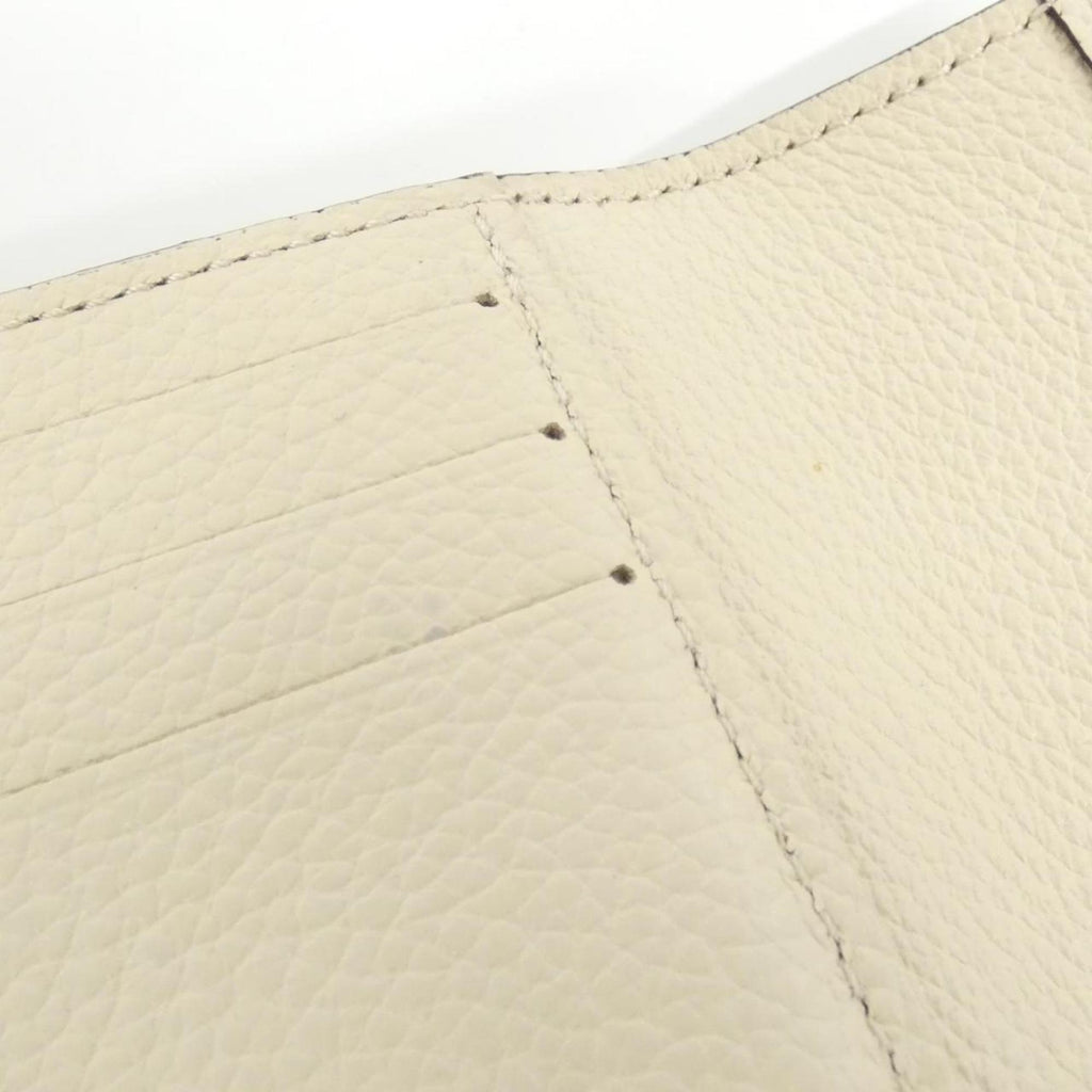 Louis Vuitton Monogram Empreinte Beige Leather Wallet (Tri-Fold)