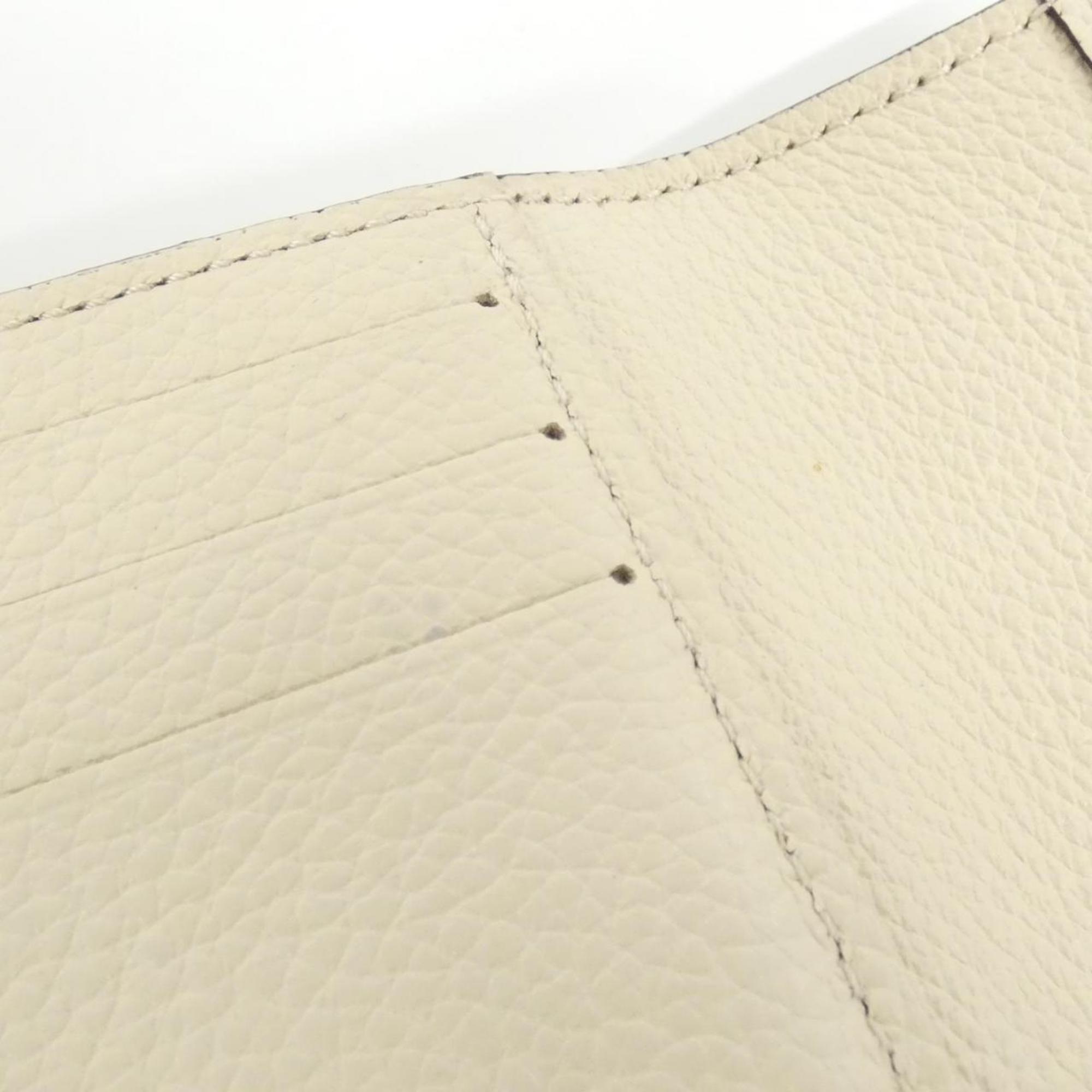 Louis Vuitton Monogram Empreinte Beige Leather Wallet (Tri-Fold)
