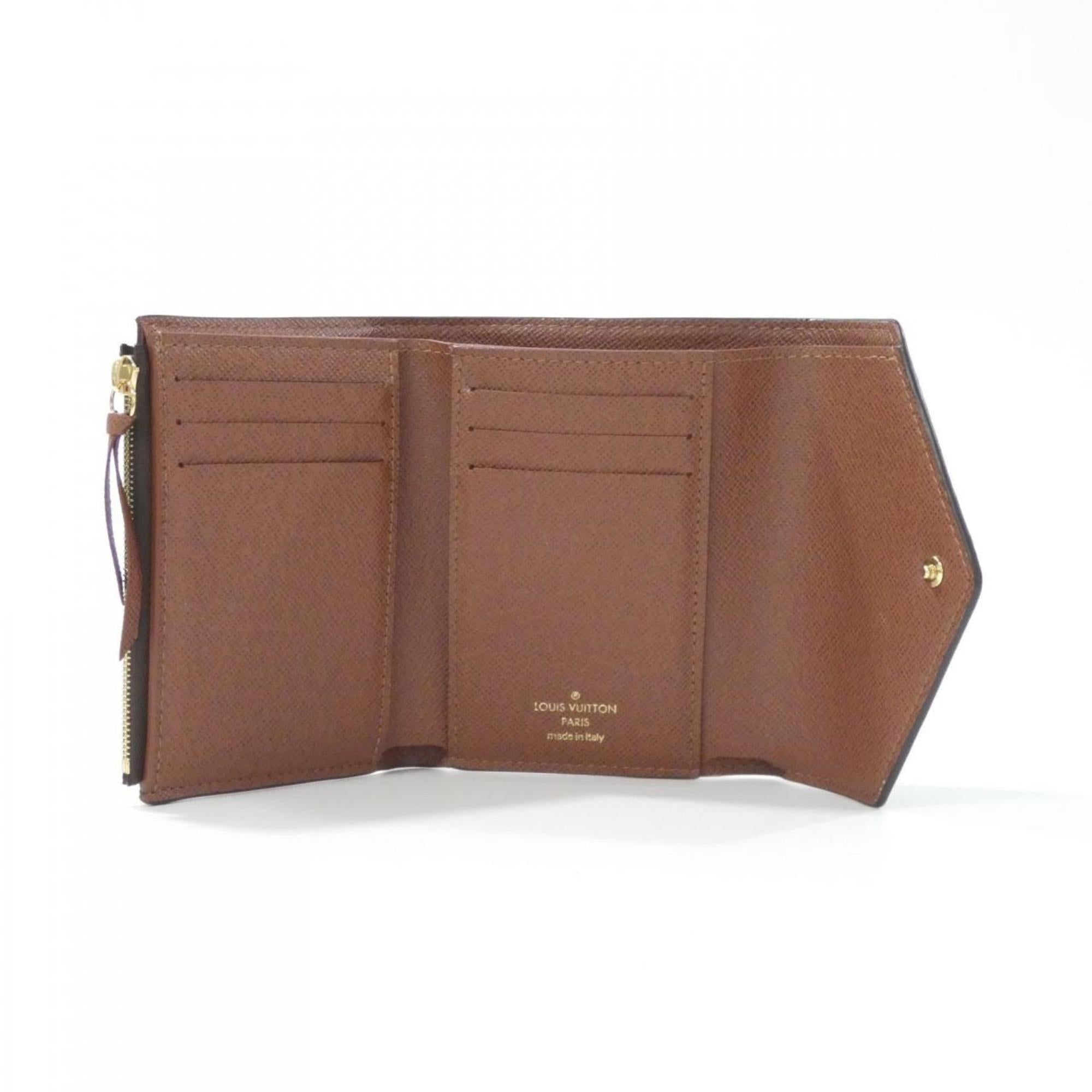Louis Vuitton Monogram Marron Coated Canvas Wallet (Tri-Fold)