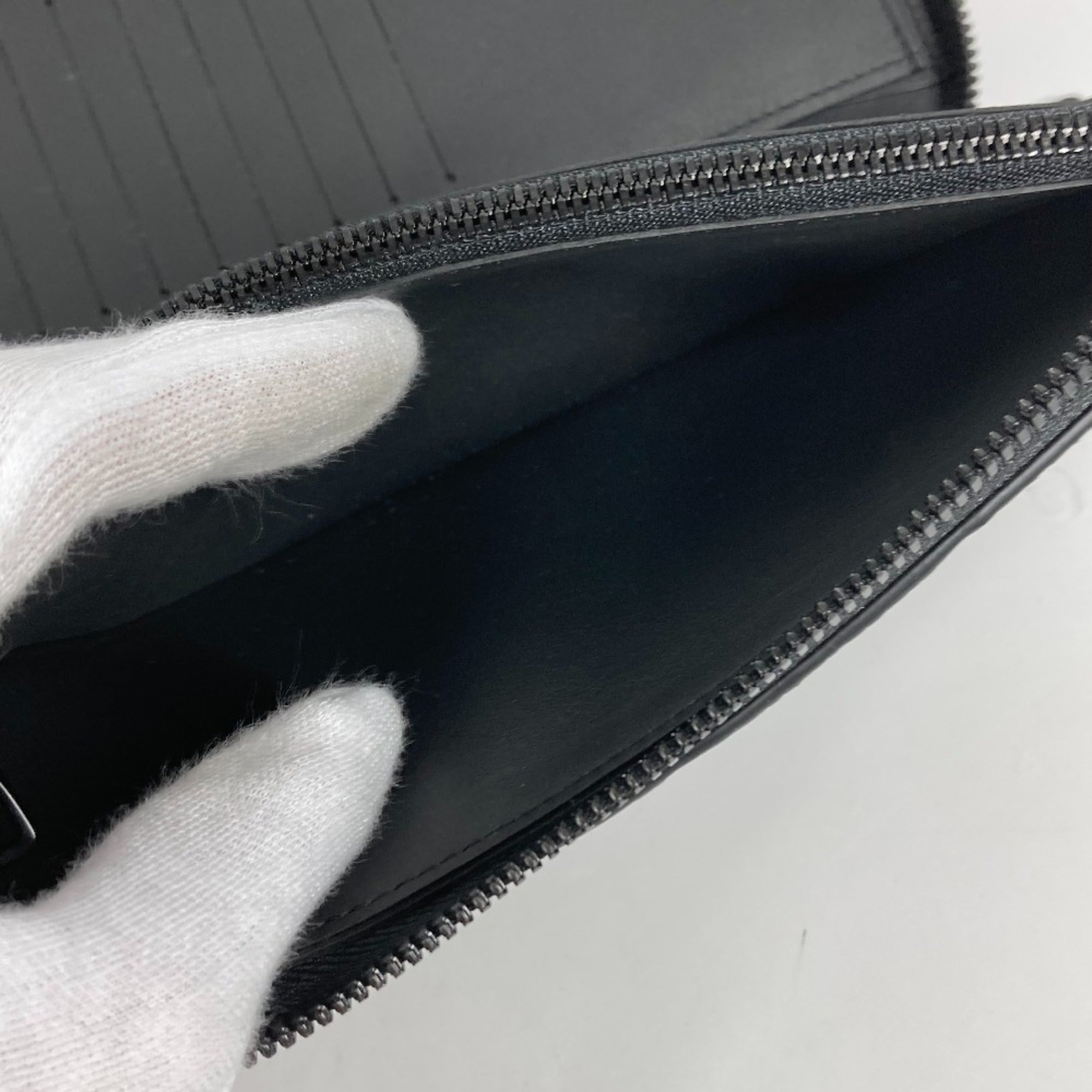 Louis Vuitton Monogram Black Monogram Noir Monogram Long Bill Wallet