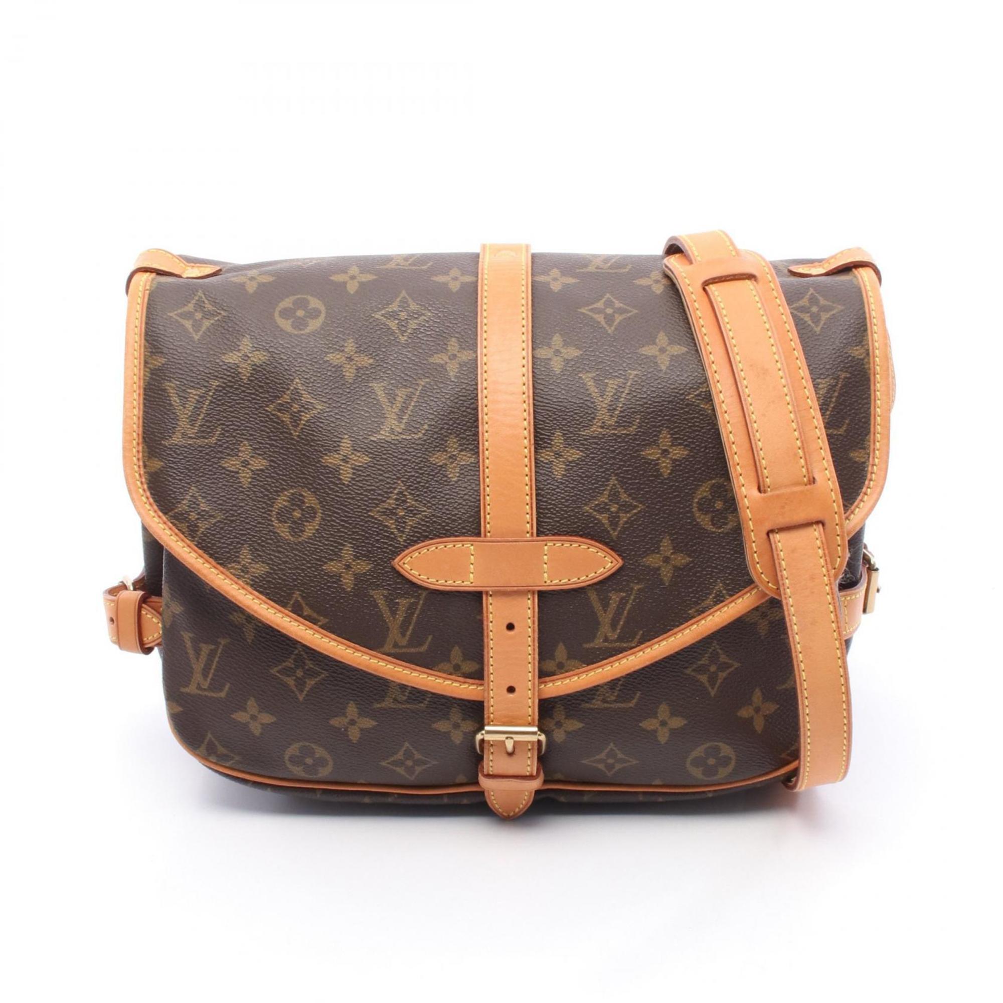 Louis Vuitton Brown Coated Canvas Pvc Leather Monogram Shoulder Bag