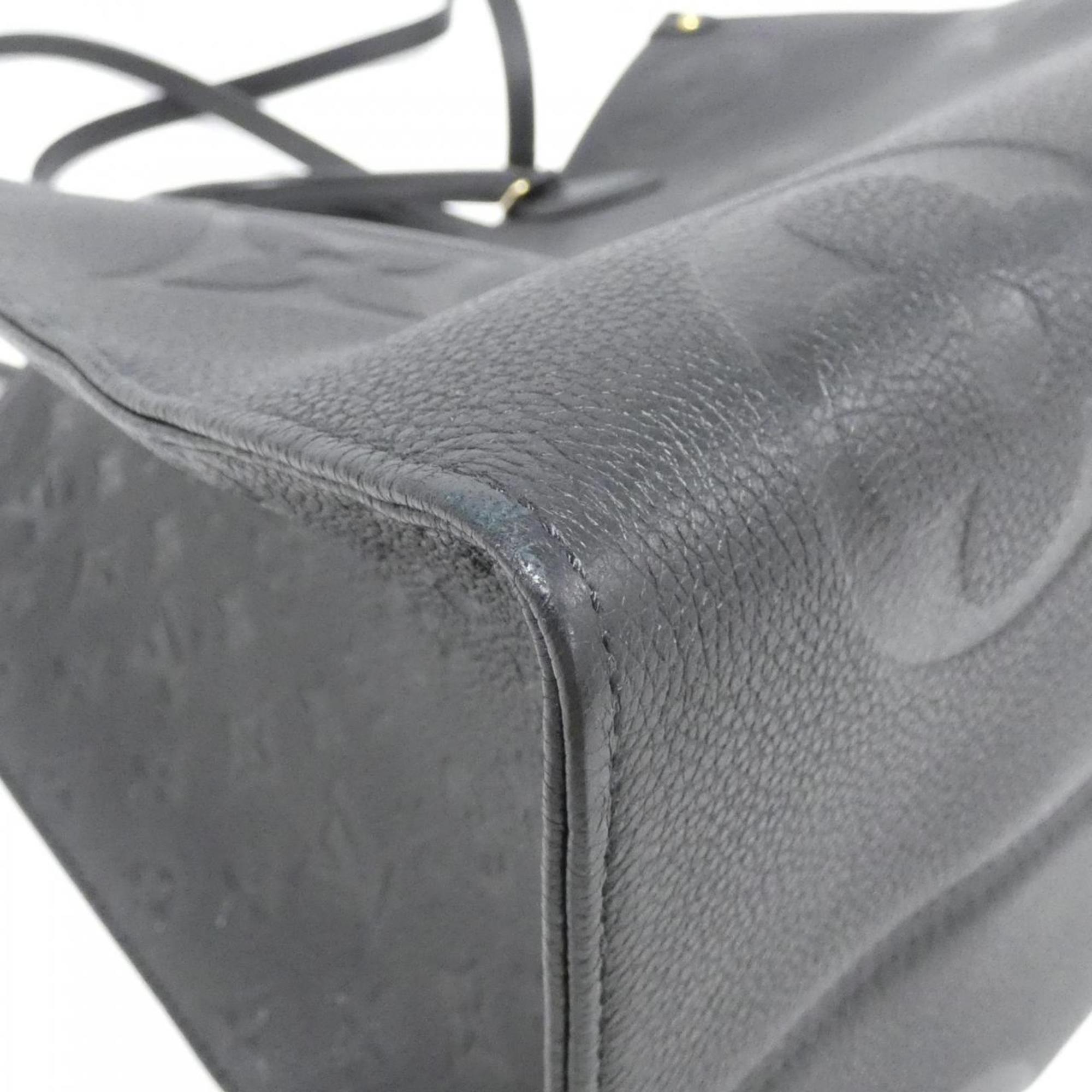 Louis Vuitton Black Leather Handbag