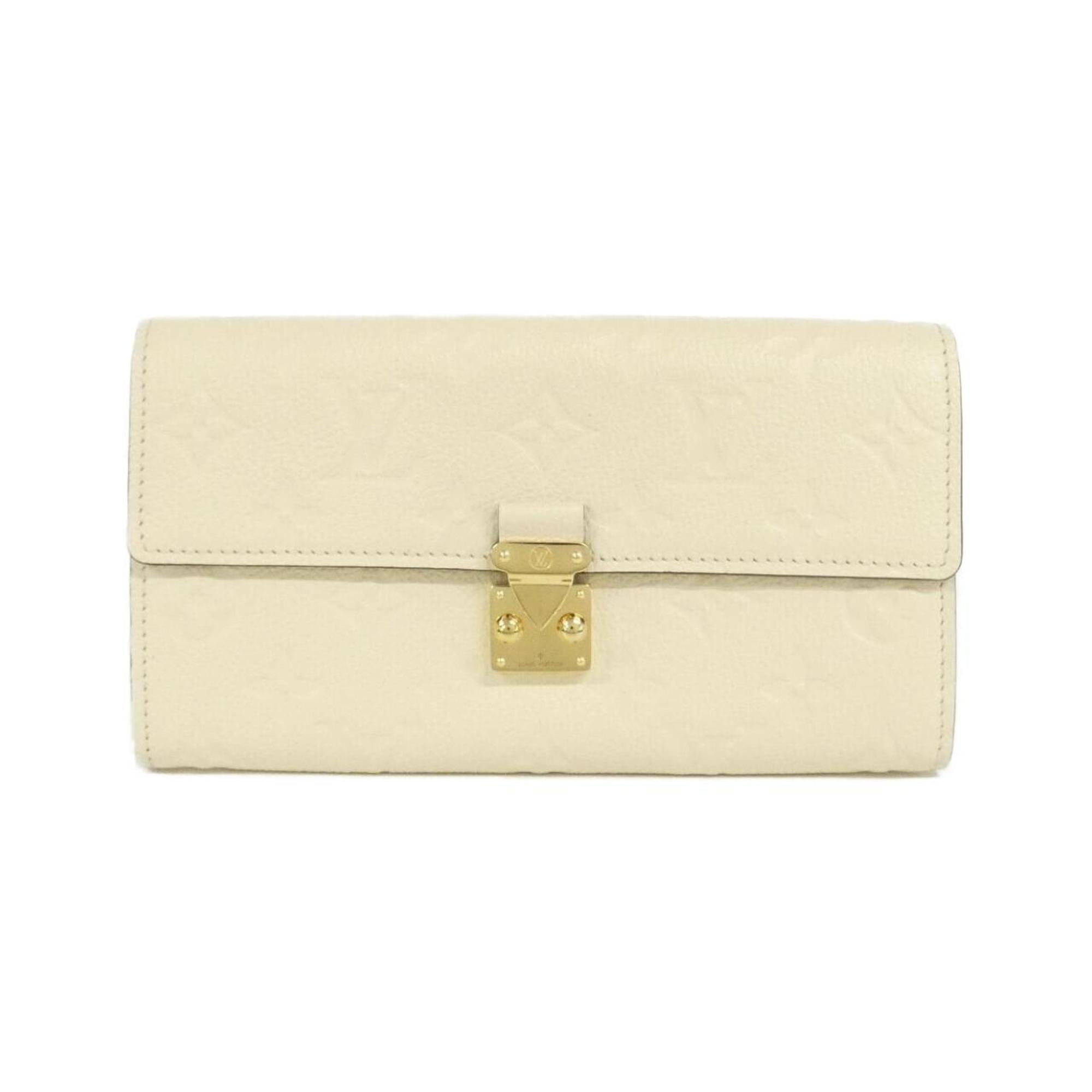 Louis Vuitton Beige Leather Long Wallet