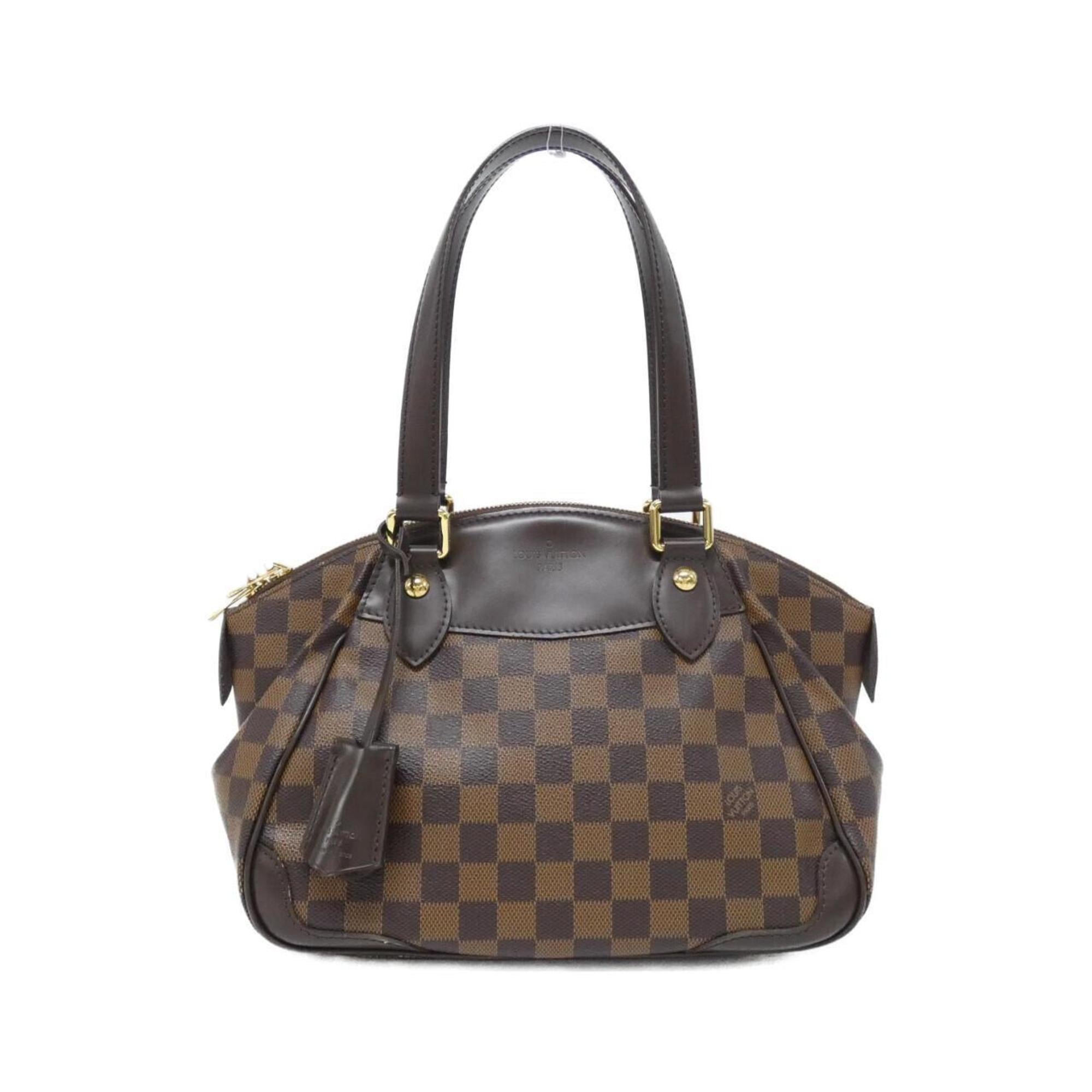 Louis Vuitton Brown Coated Canvas Handbag