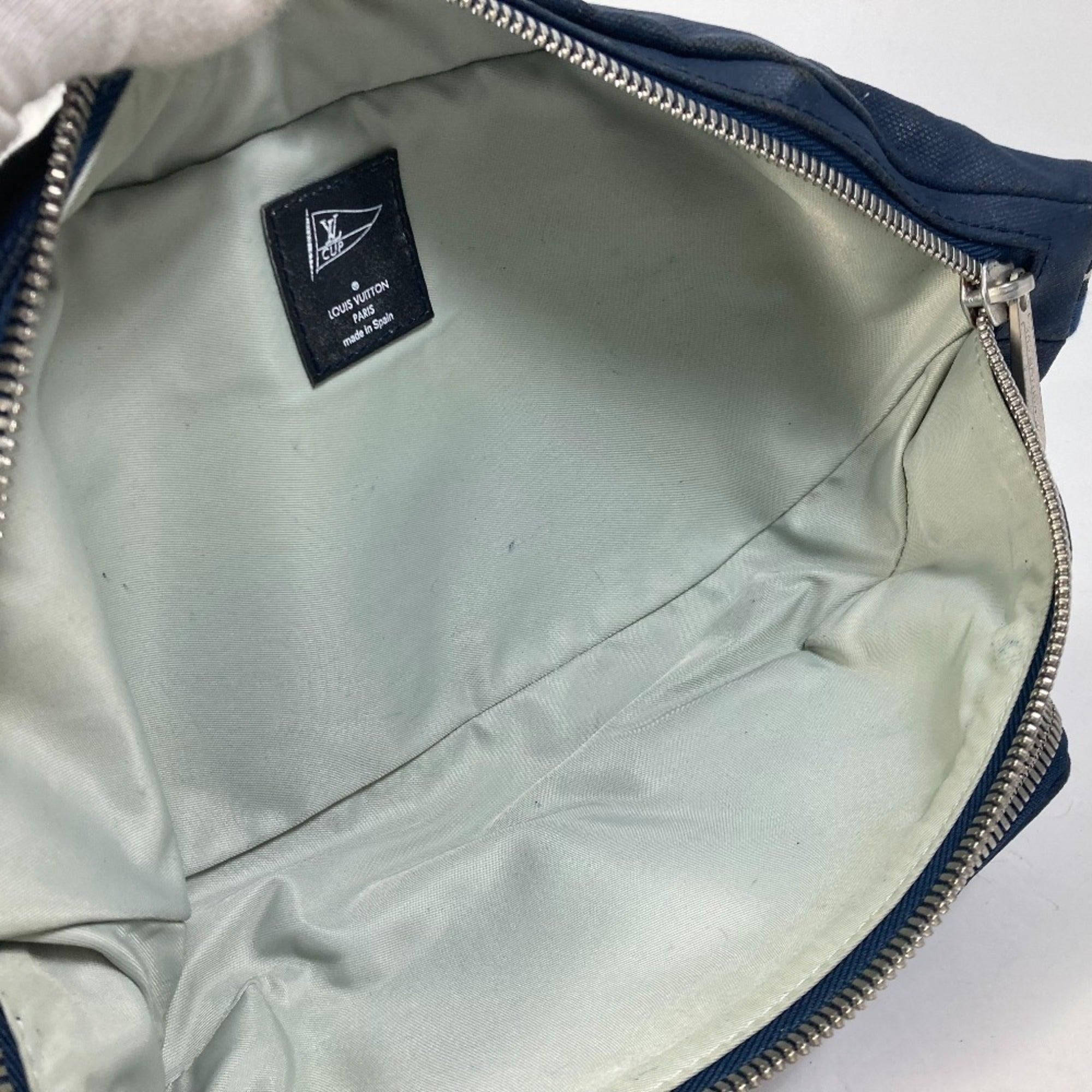 Louis Vuitton Blue Metal Sling Bag