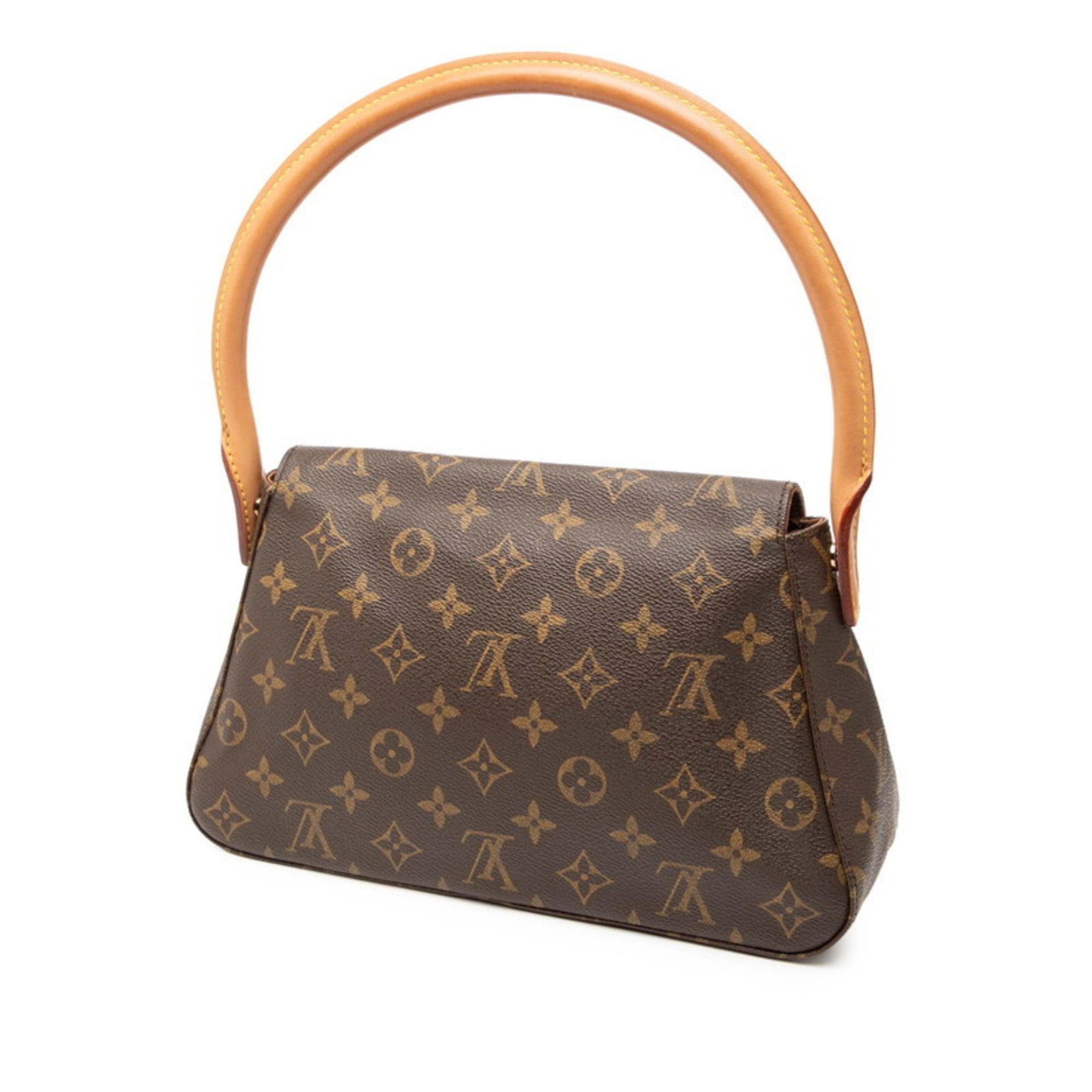 Louis Vuitton Brown Pvc Leather Handbag Shoulder Bag