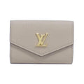 Louis Vuitton Grayish Leather Wallet (Tri-Fold)