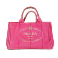 Prada Pink Canvas Handbag Tote Bag