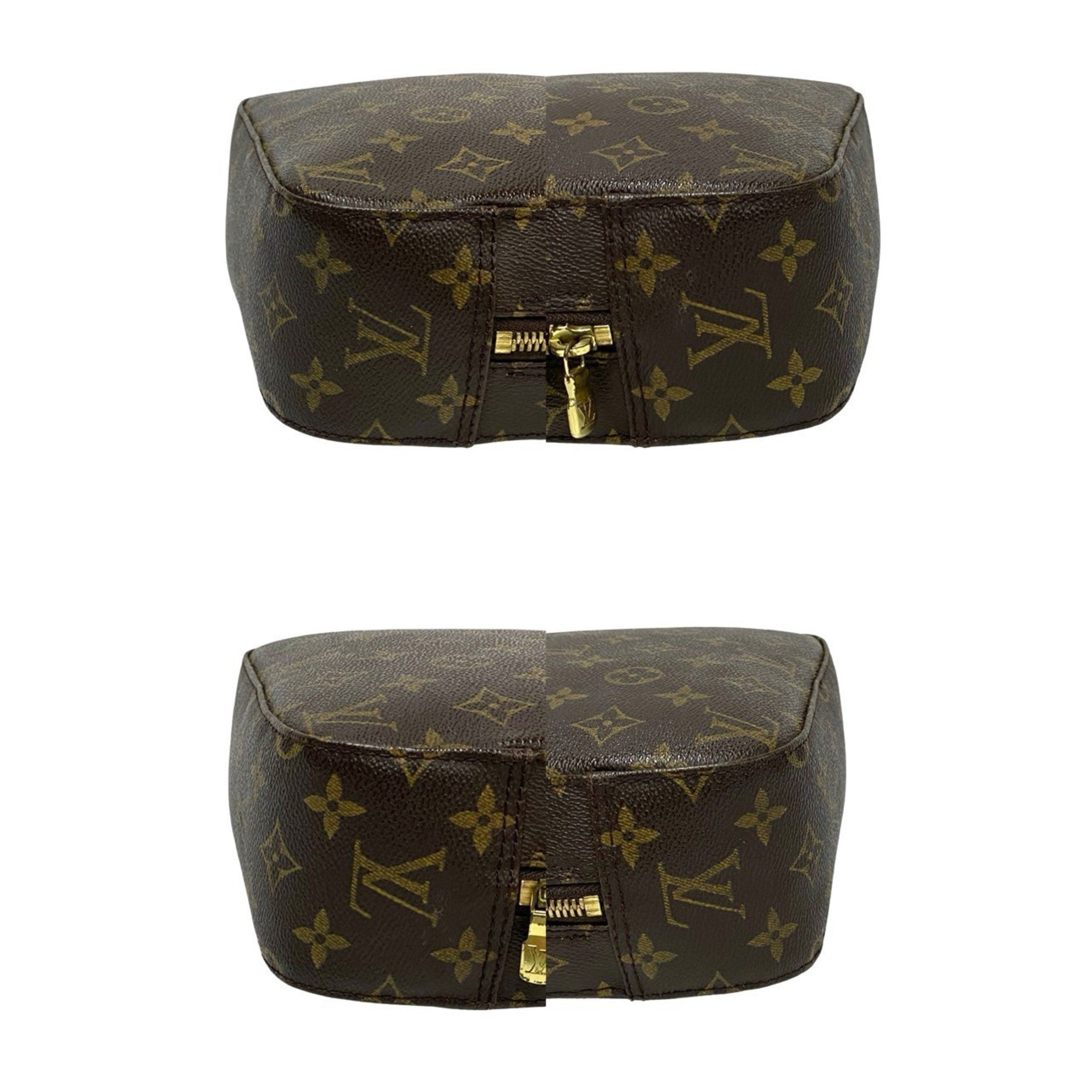 Louis Vuitton Brown Leather Pvc Shoulder Bag