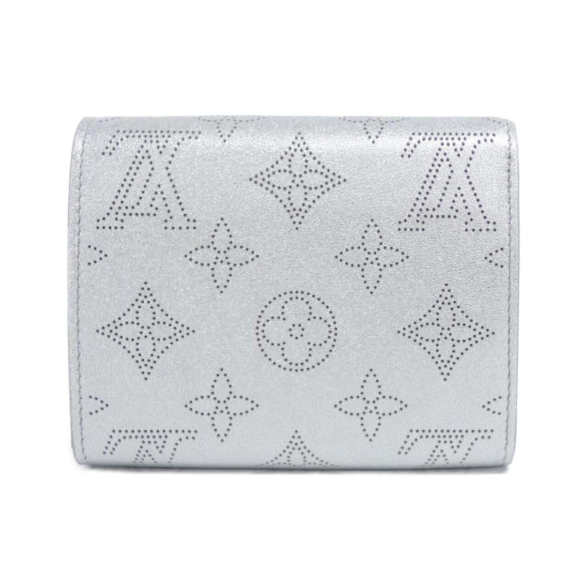Louis Vuitton Mahina Silver Mahina Leather Wallet