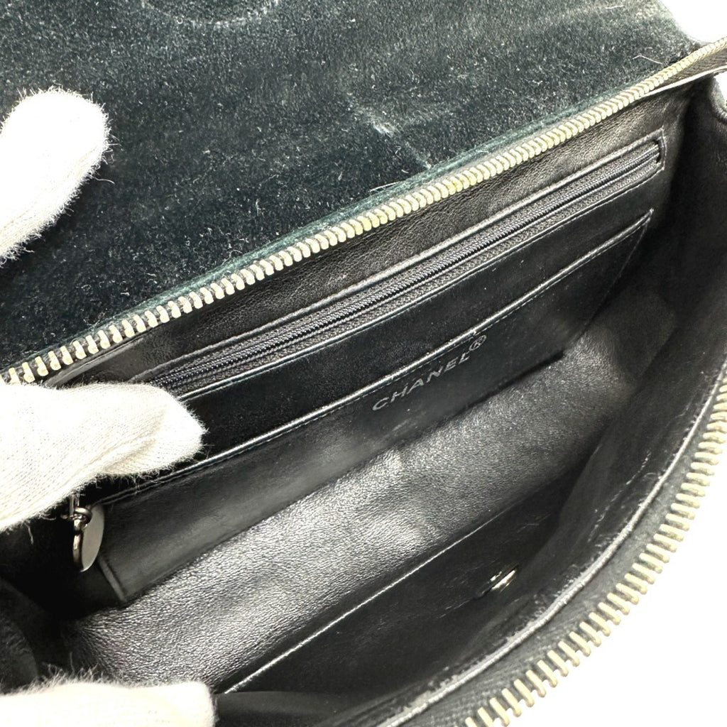 Chanel Black Leather Backpack