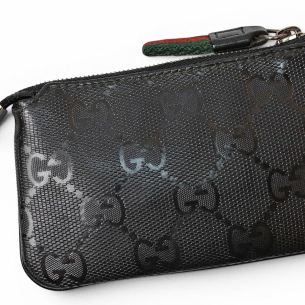 Gucci Black Coated Canvas Coin Purse/Coin Case (Pre-Owned)
