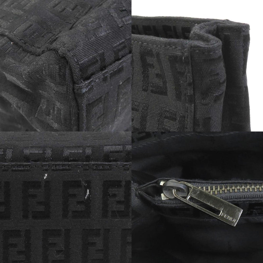 Fendi Black Nylon Canvas Handbag
