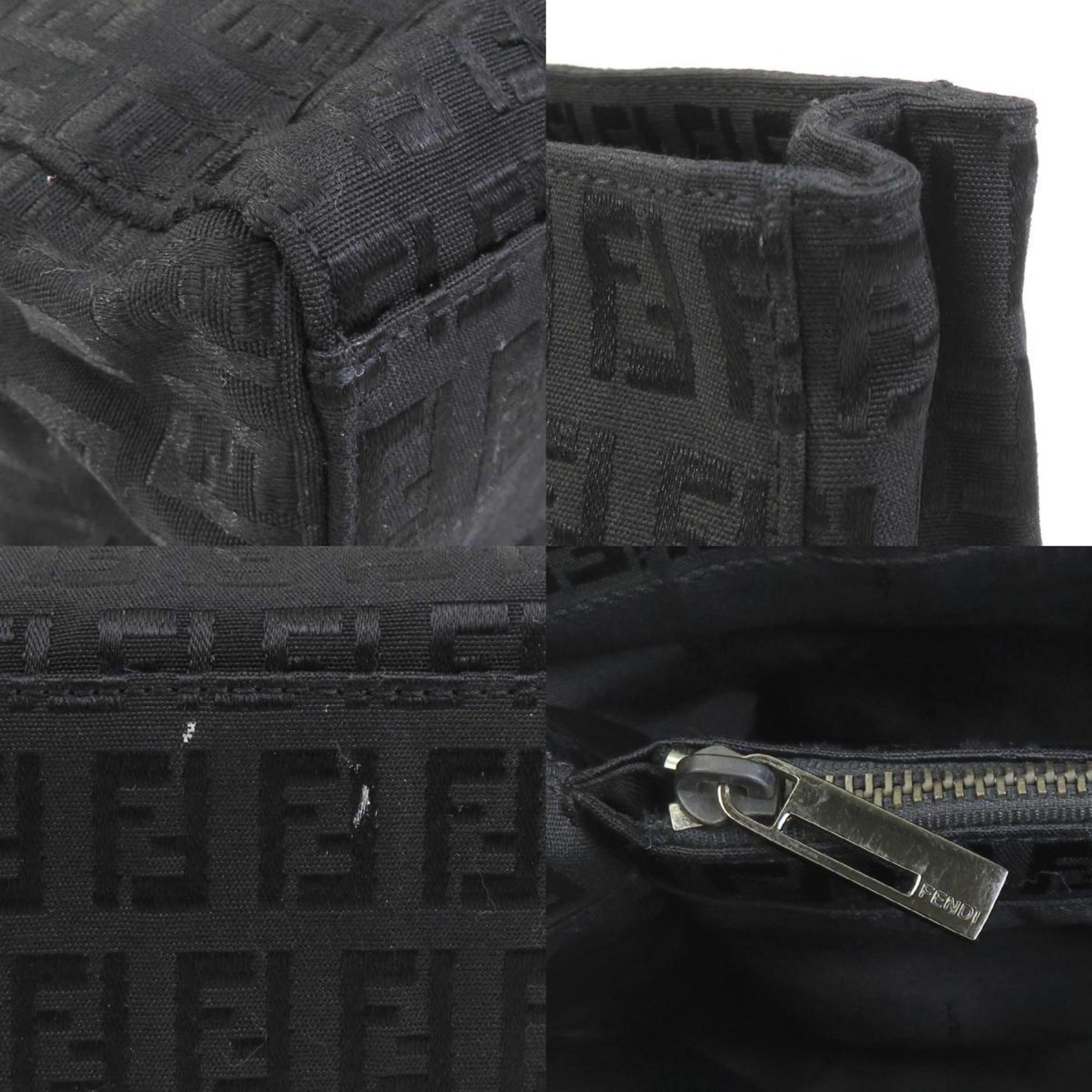 Fendi Black Nylon Canvas Handbag