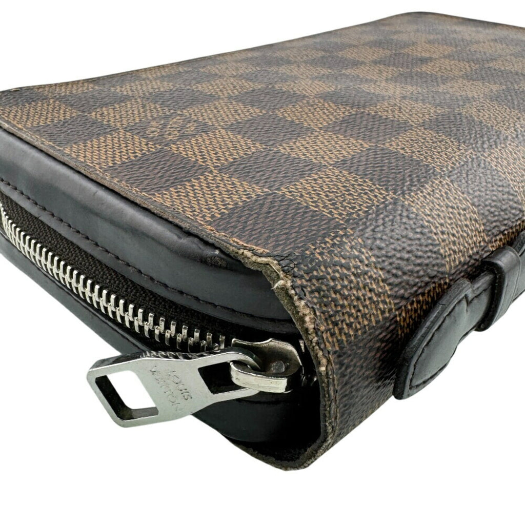 Louis Vuitton Brown Leather Long Wallet