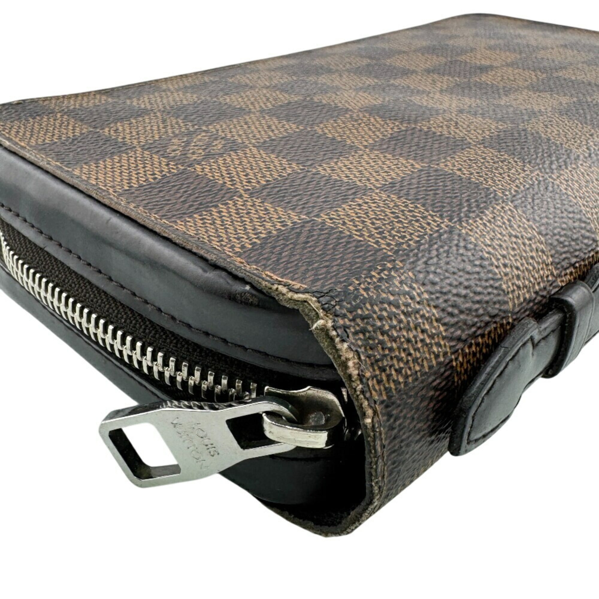 Louis Vuitton Brown Leather Long Wallet