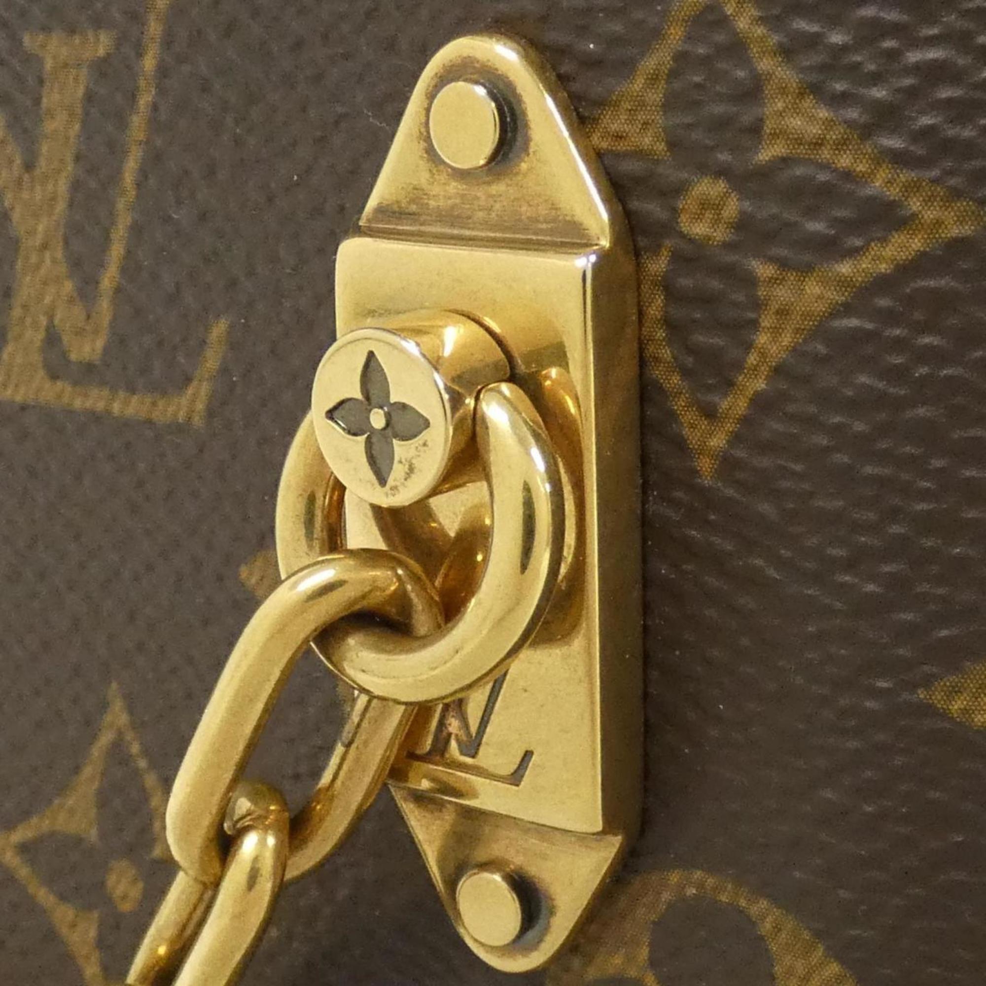 Louis Vuitton Brown Coated Canvas Handbag