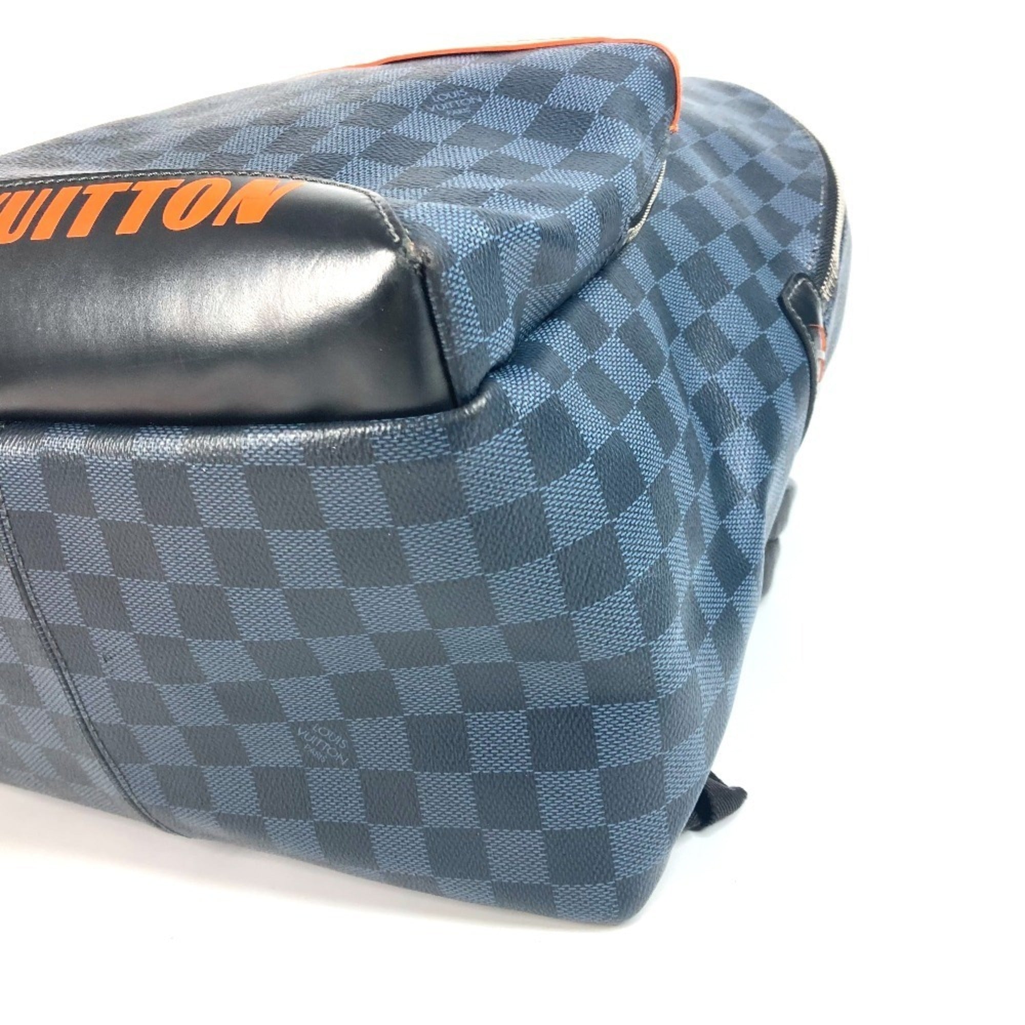 Louis Vuitton Damier Cobalt Navy Orange Backpack