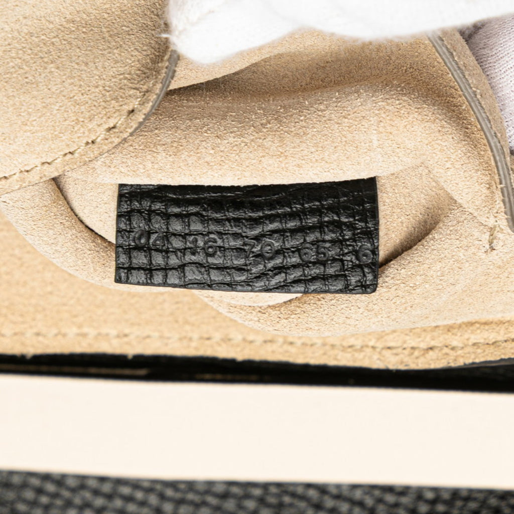 Chloé Beige Black Leather Shoulder Bag (Pre-Owned)