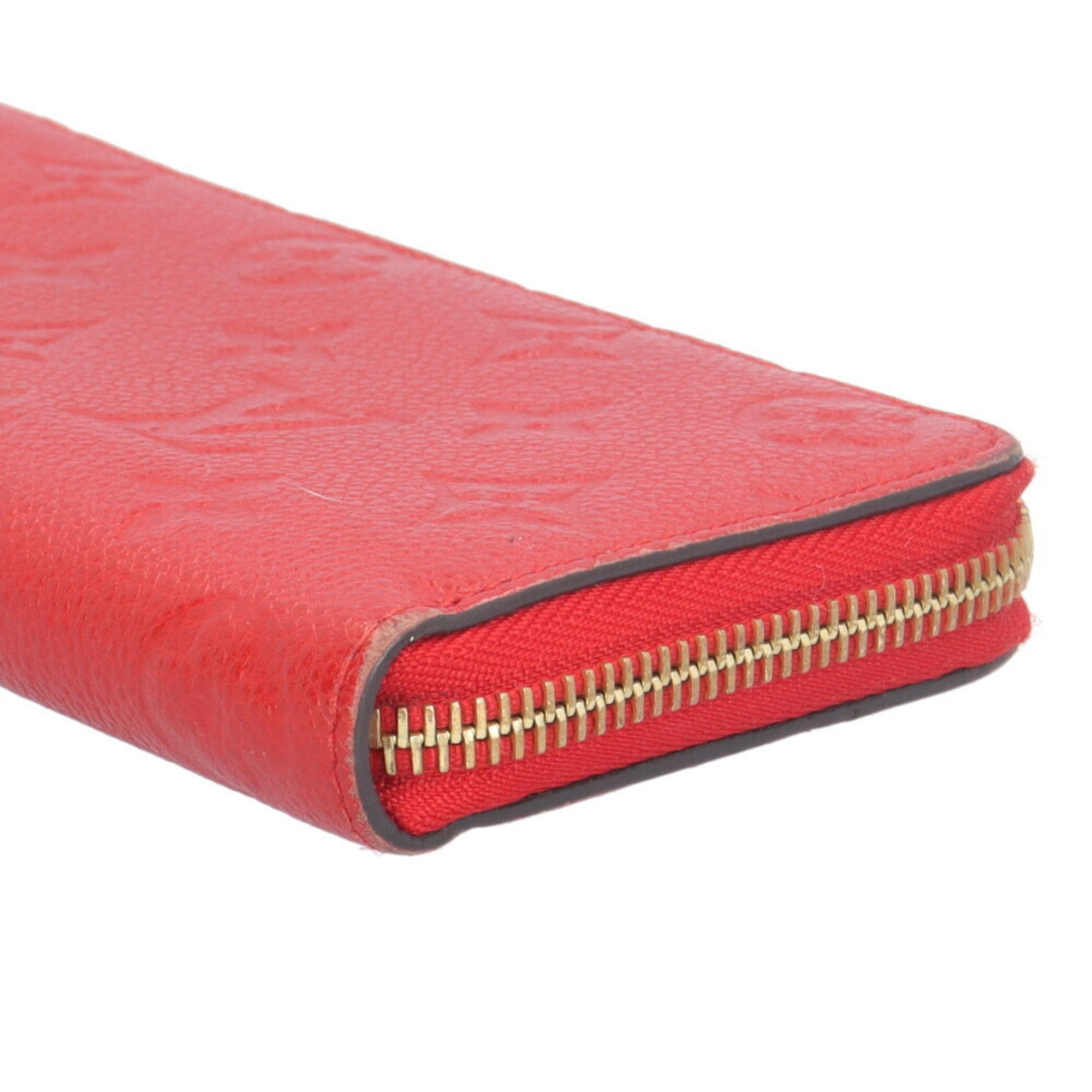 Louis Vuitton Monogram Empreinte Red Color Monogram Empreinte Long Wallet