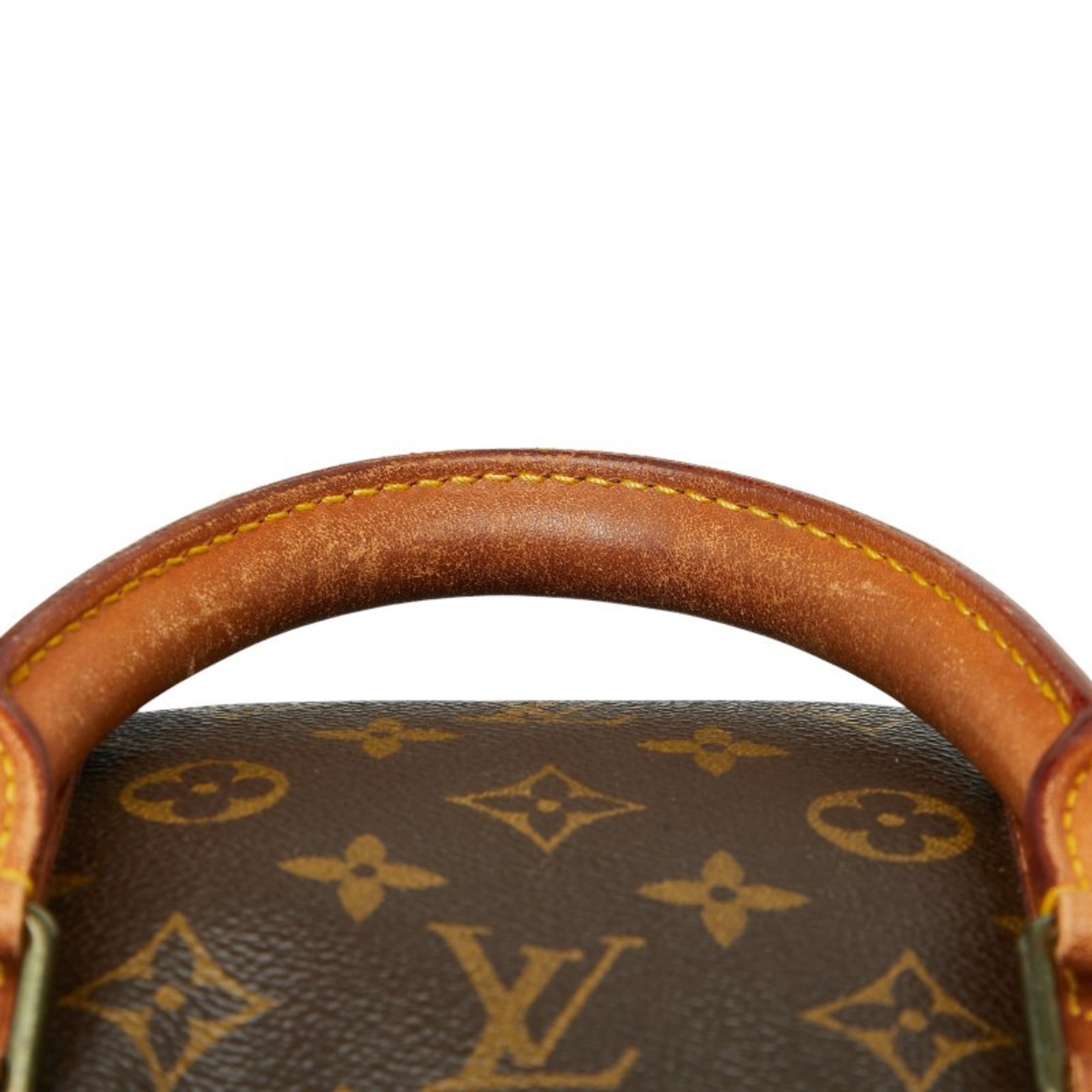 Louis Vuitton Brown Pvc Leather Boston Bag