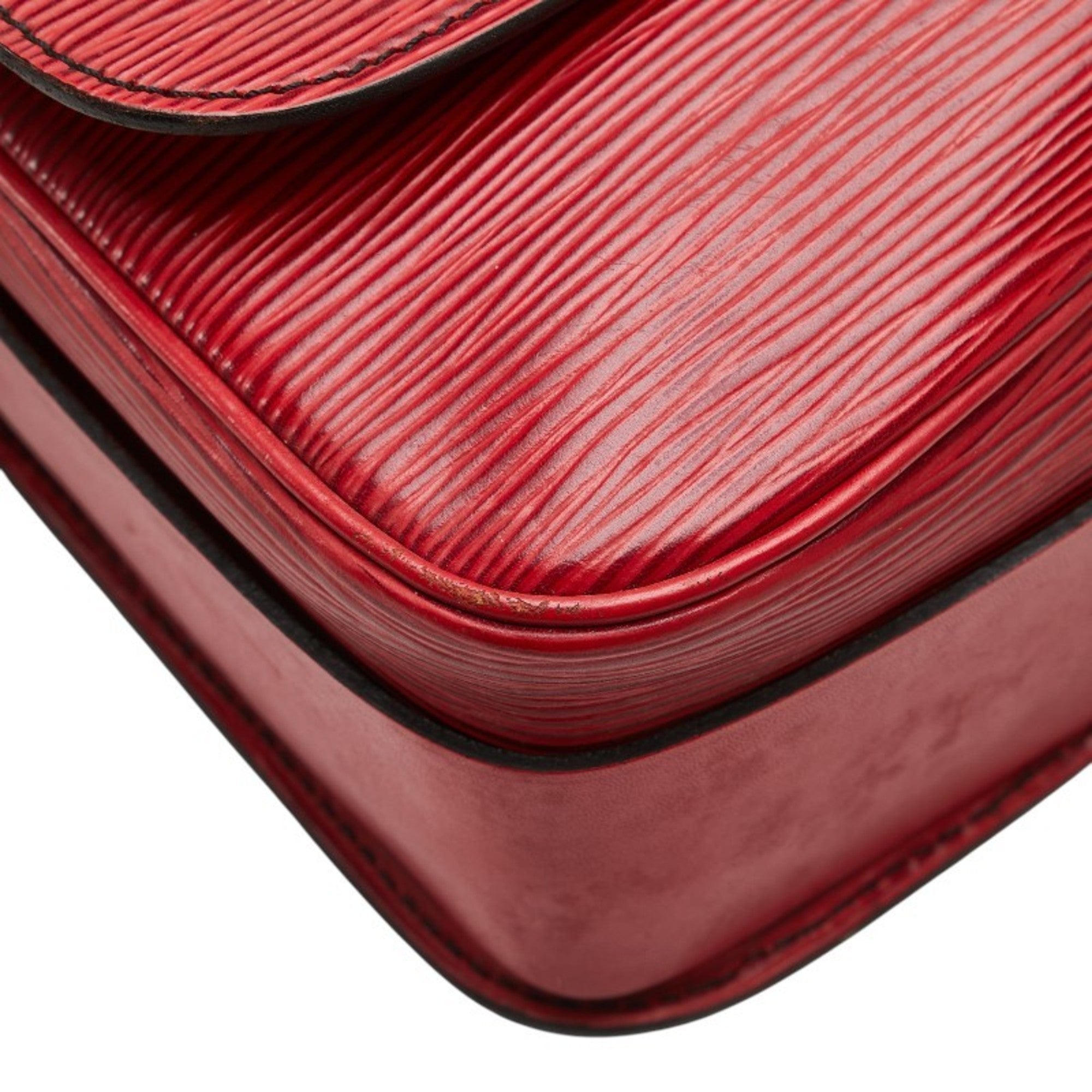 Louis Vuitton Epi Castilian Red Leather Shoulder Bag