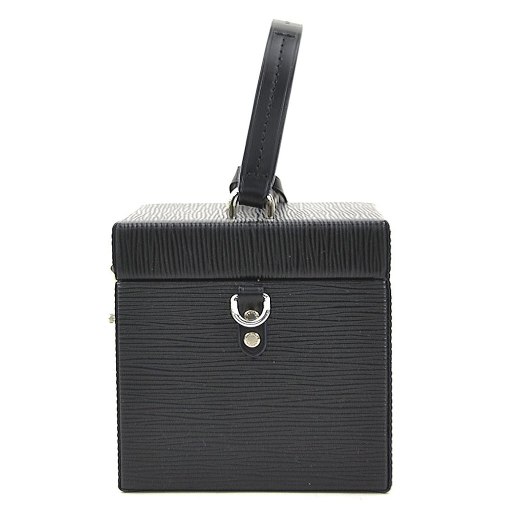 Louis Vuitton Noir Epi Leather Shoulder Bag Vanity Bag