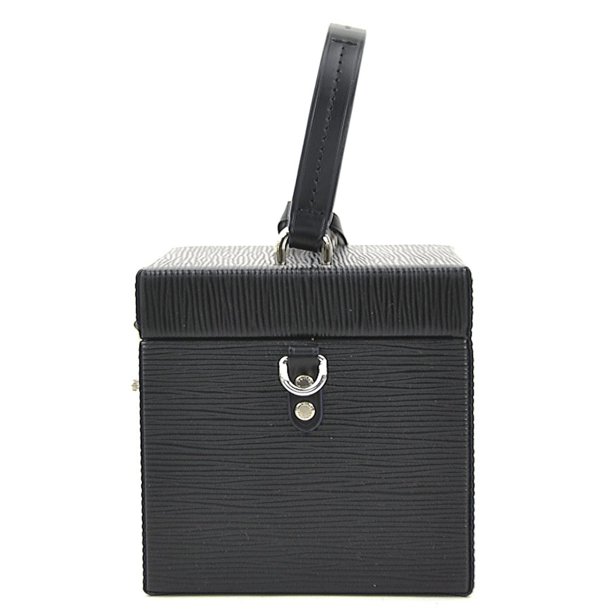 Louis Vuitton Noir Epi Leather Shoulder Bag Vanity Bag