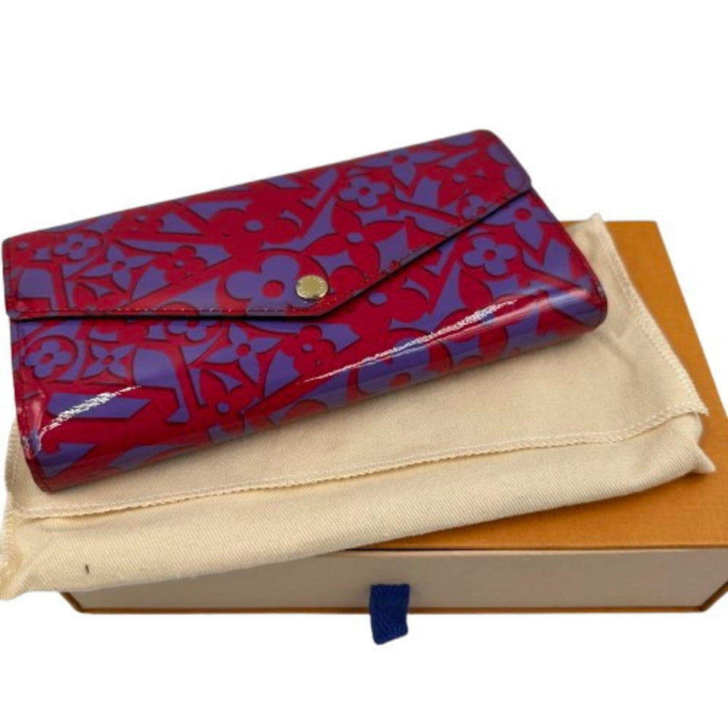 Louis Vuitton Vernis Pink Patent Leather Long Wallet