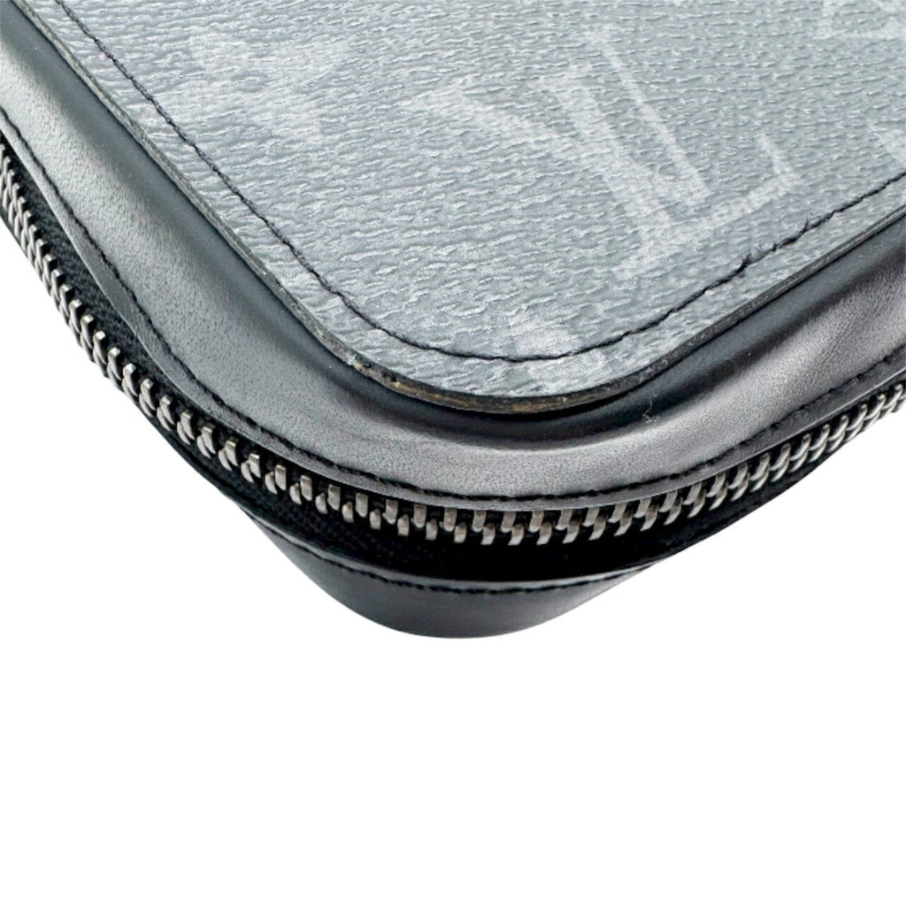 Louis Vuitton Black Gray Monogram Eclipse Monogram Eclipse Long Wallet