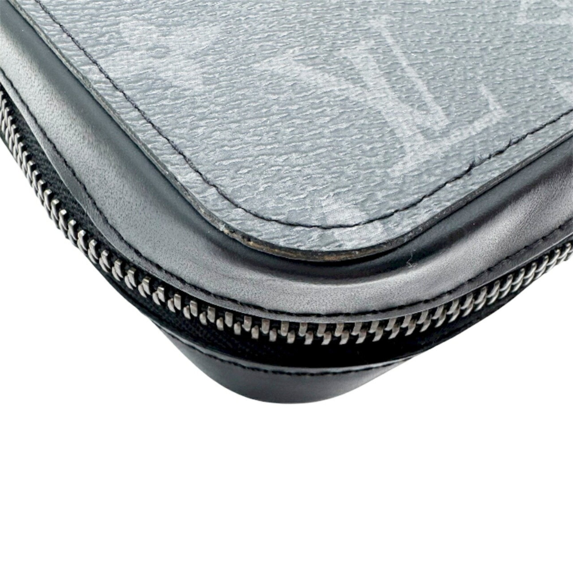 Louis Vuitton Black Gray Monogram Eclipse Monogram Eclipse Long Wallet