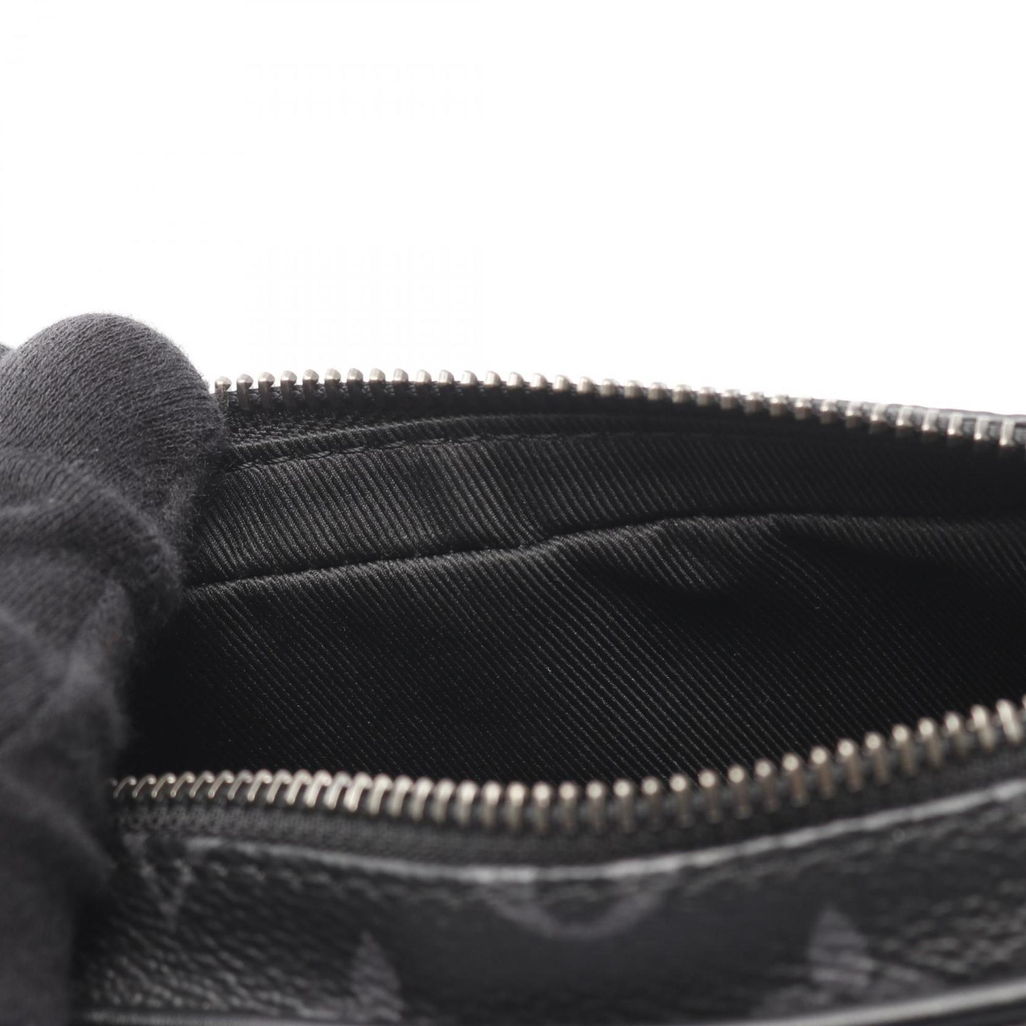 Louis Vuitton Black Monogram Eclipse Coated Canvas Leather Handbag