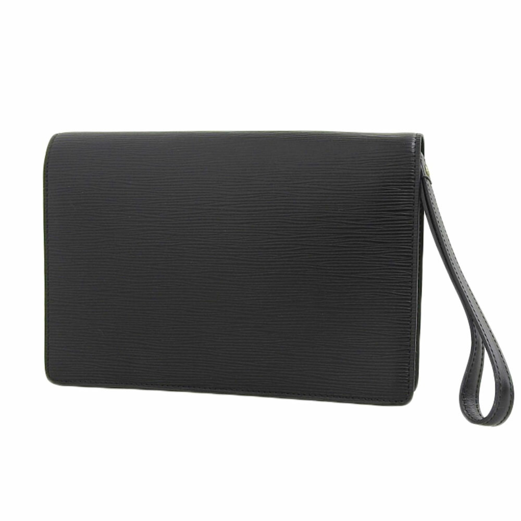 Louis Vuitton Black Noir Epi Leather Clutch Bag Pochette