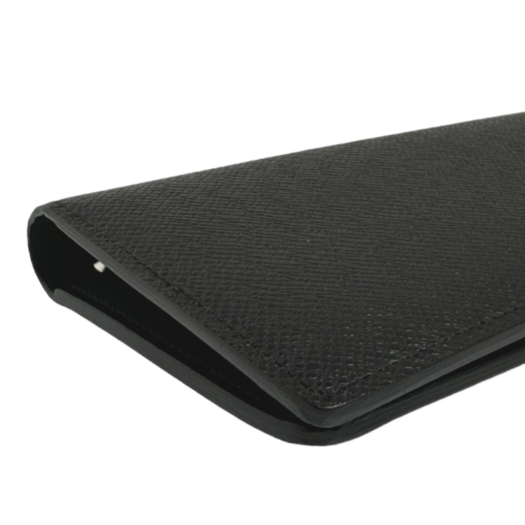 Louis Vuitton Black Taiga Leather Long Wallet