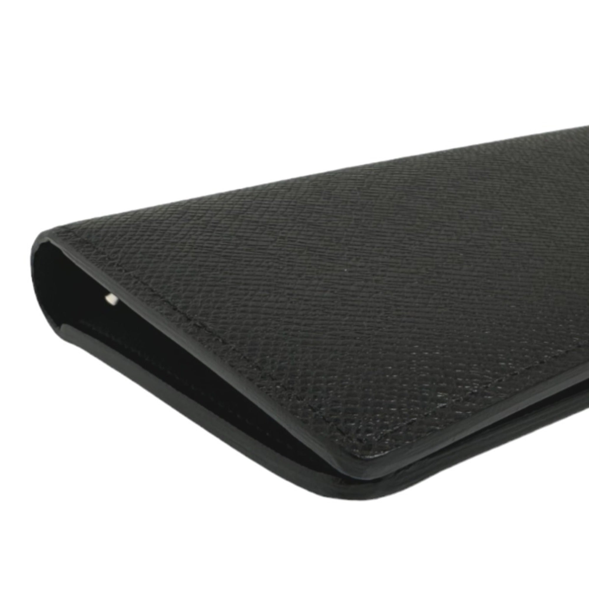 Louis Vuitton Black Taiga Leather Long Wallet