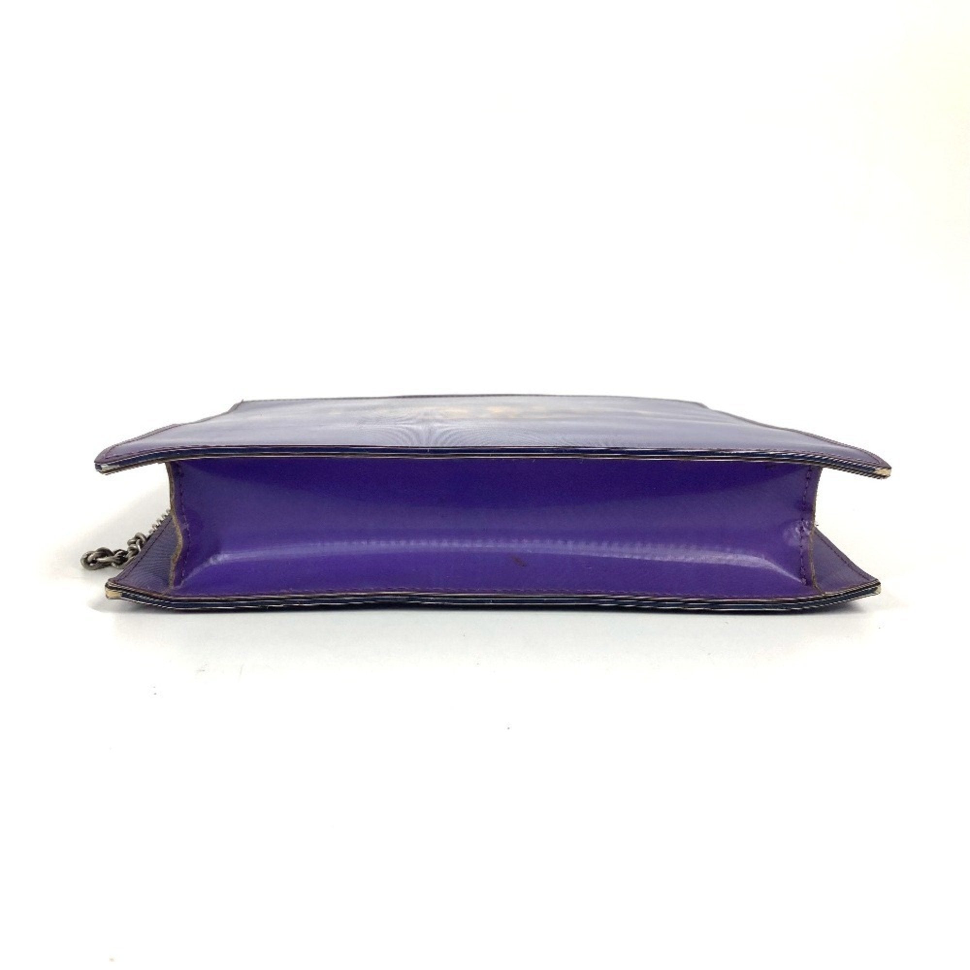 Chanel Purple Pvc Leather Shoulder Bag