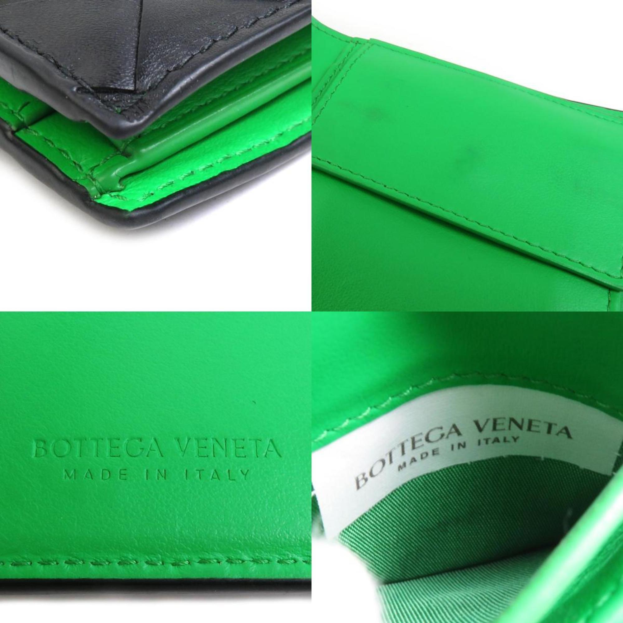 Bottega Veneta Black Leather Wallet (Bi-Fold)