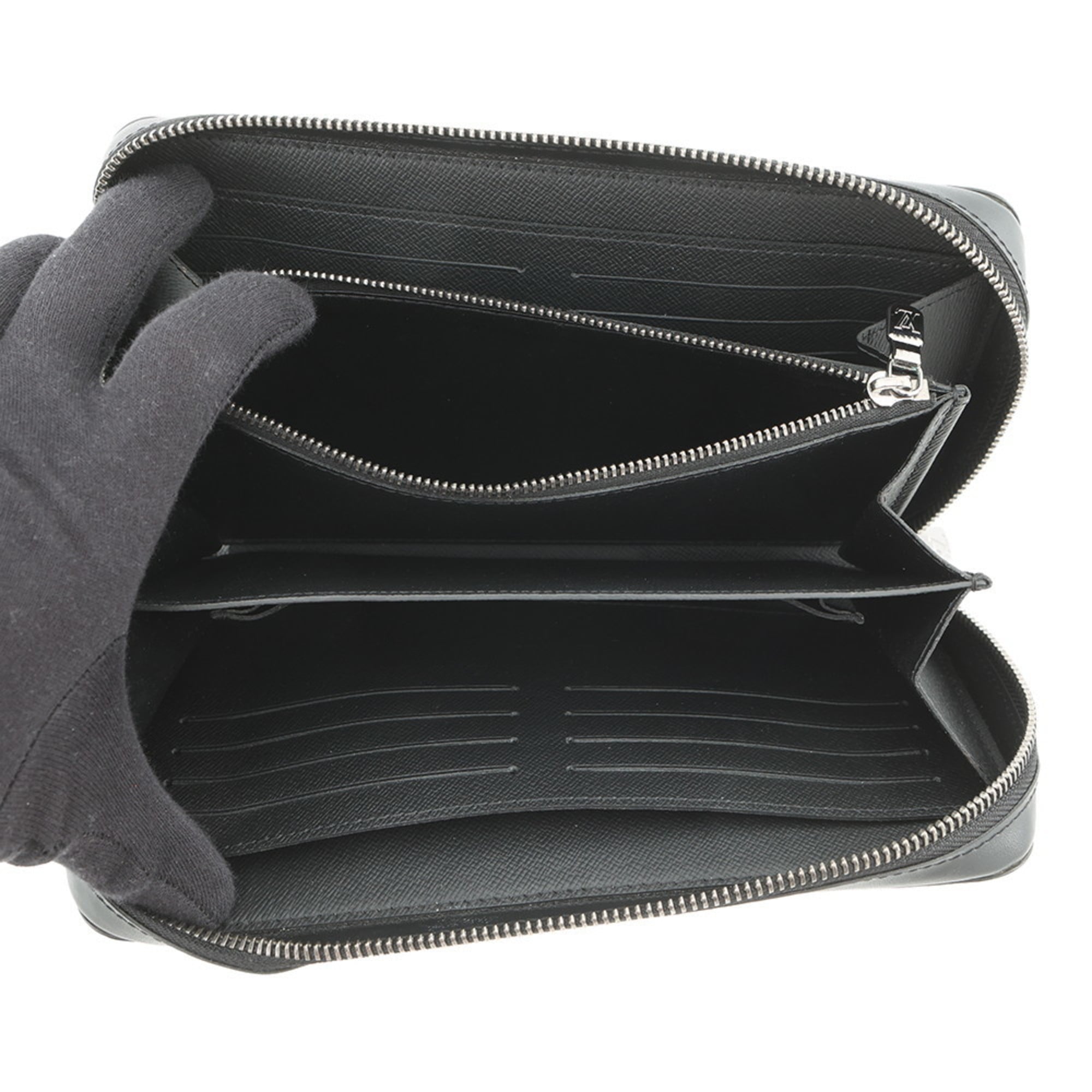Louis Vuitton Monogram Eclipse Black Noir Monogram Eclipse Long Wallet