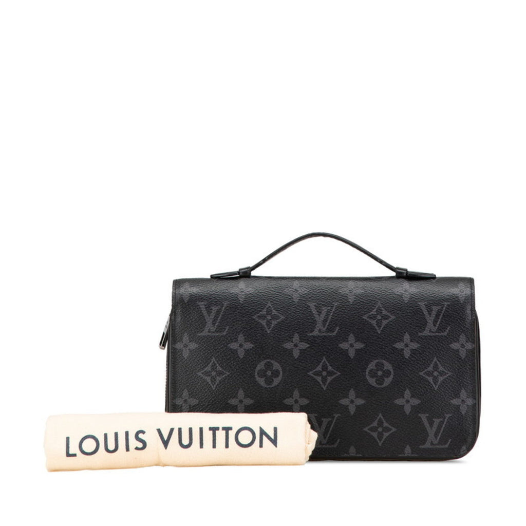 Louis Vuitton Black Pvc Leather Long Wallet