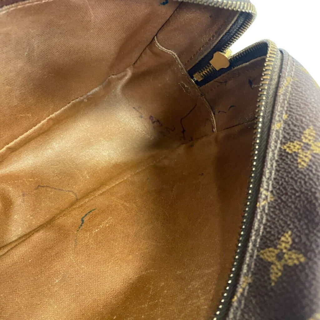 Louis Vuitton Brown Leather Clutch Bag Pouch