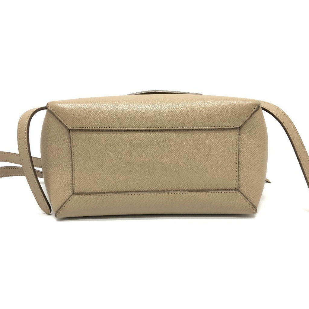 Celine Beige Leather Handbag Shoulder Bag