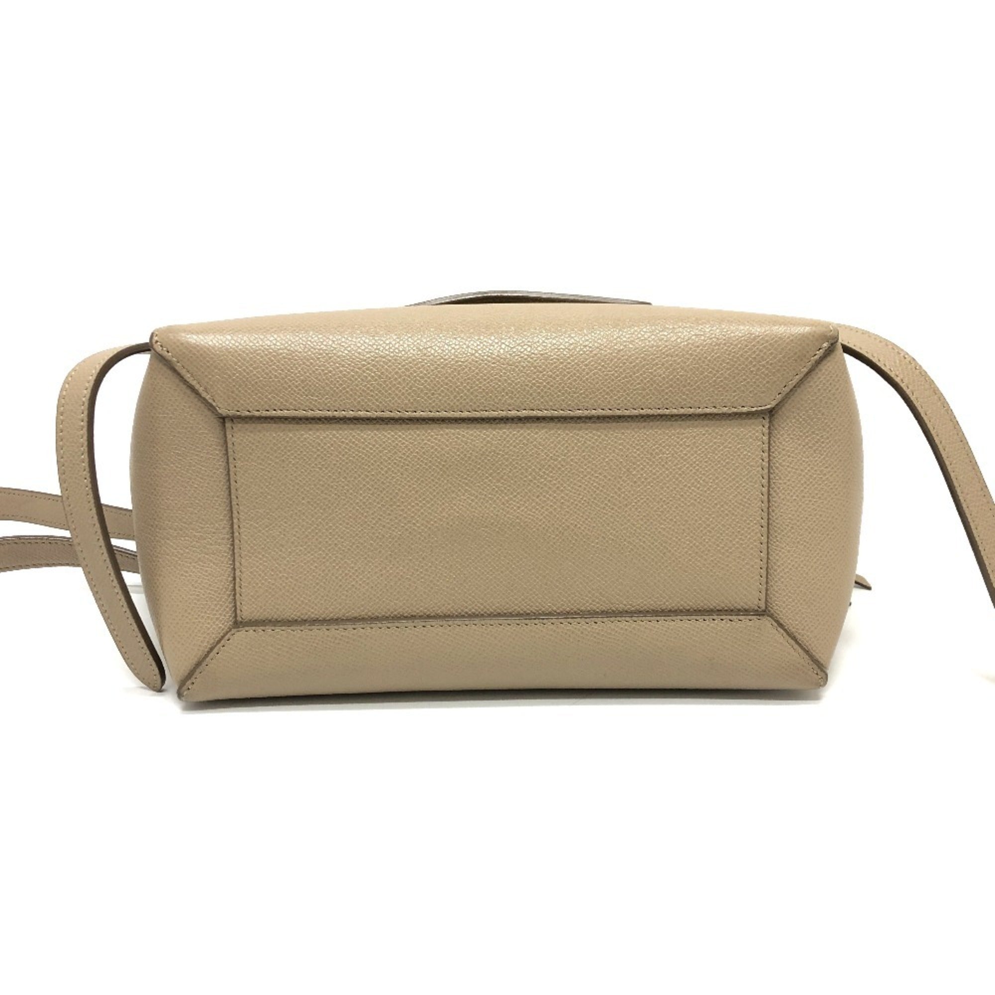 Celine Beige Leather Handbag Shoulder Bag