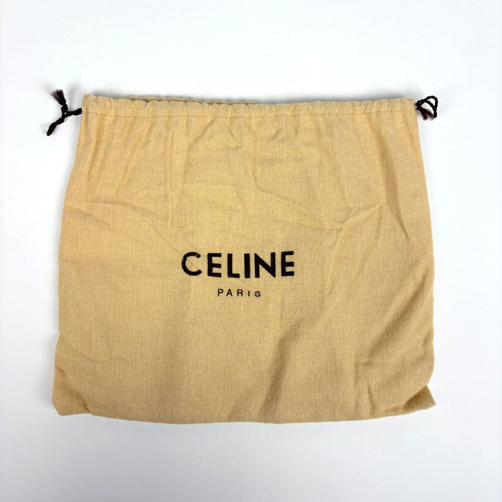 Celine White Leather Shoulder Bag