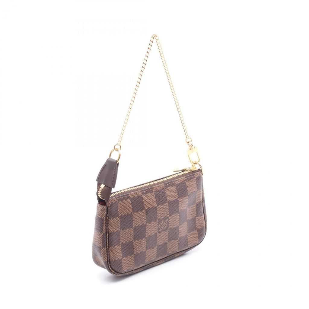 Louis Vuitton Brown Coated Canvas Leather Handbag