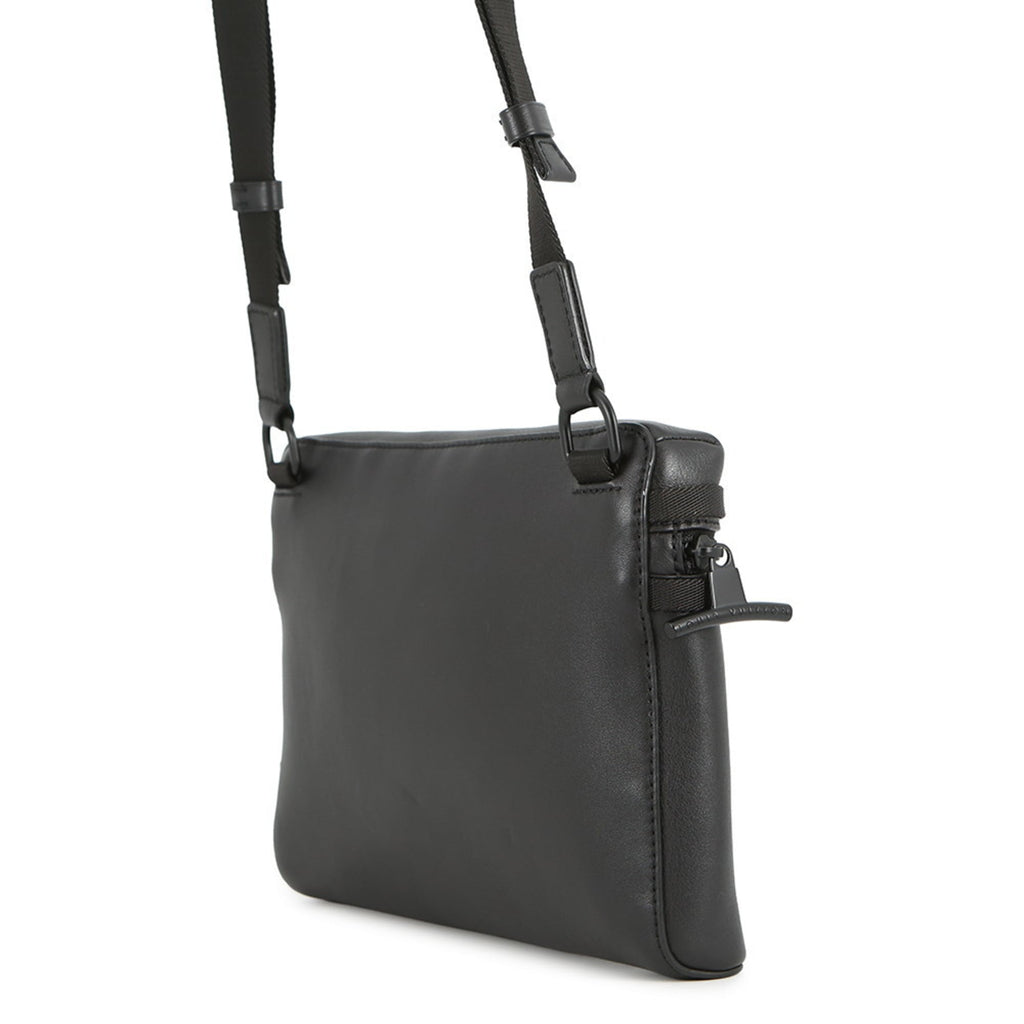 Louis Vuitton Black Noir Leather Messenger Bag Shoulder Bag
