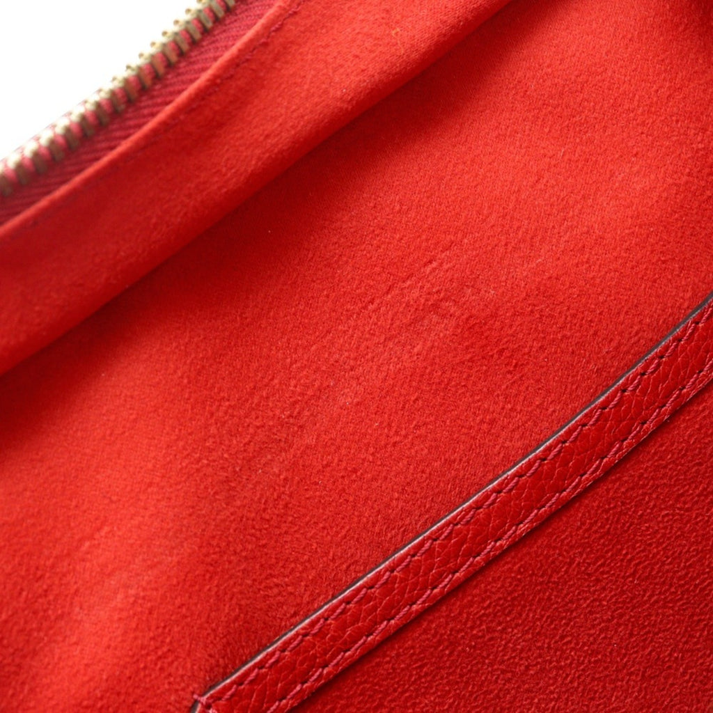 Celine Red Color Leather Handbag