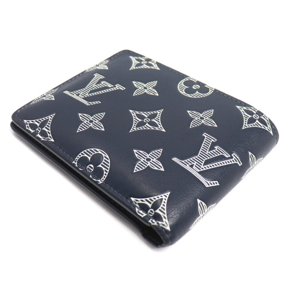 Louis Vuitton Navy Monogram Shadow Wallet